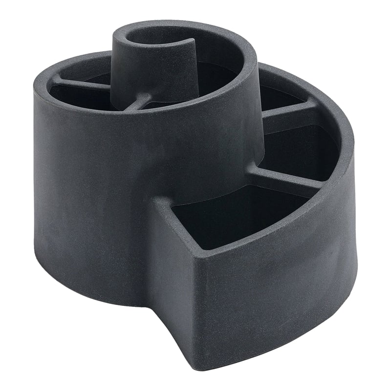 Donica plastikowa ślimakowa 80x64 cm antracytowa Vog