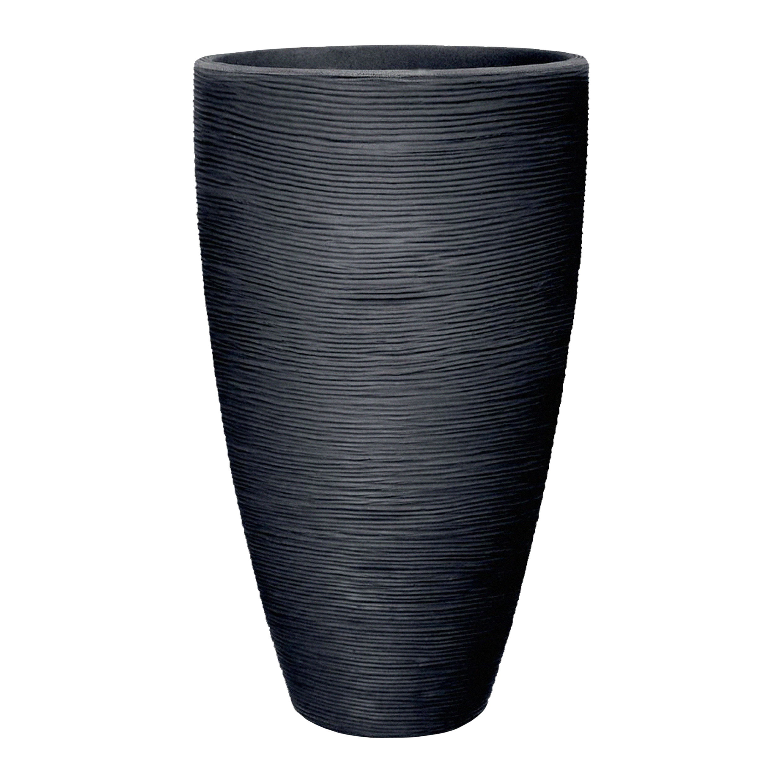 Donica wysoka Rillen śr. 45 cm antracytowa Vog