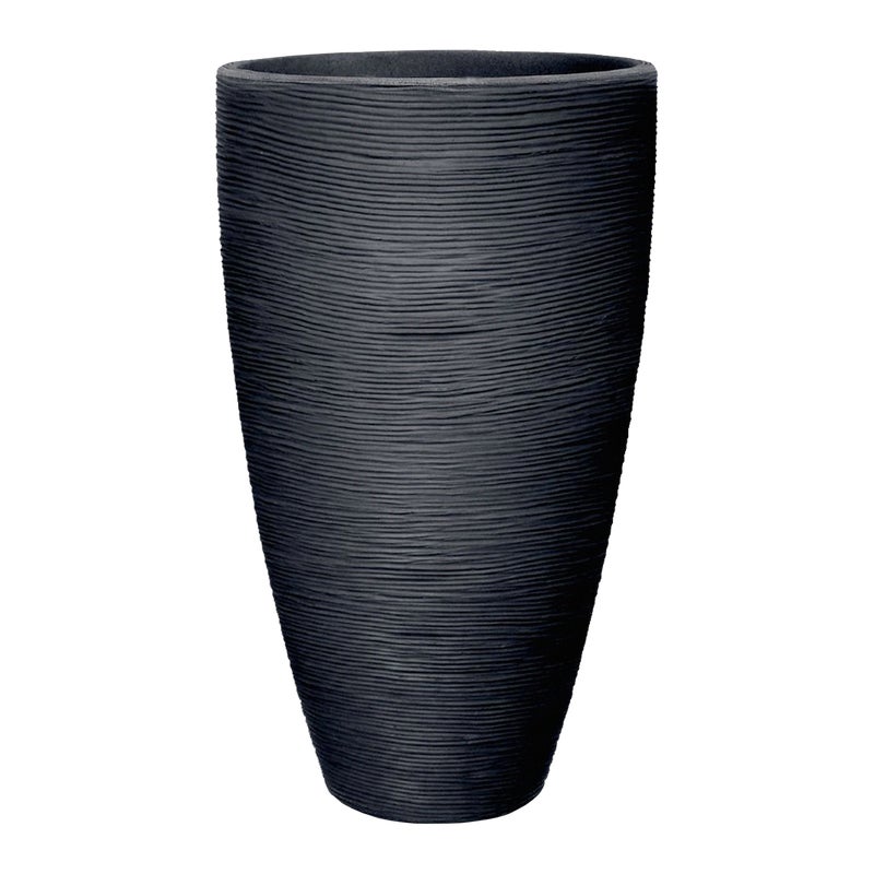 Donica wysoka Rillen śr. 45 cm antracytowa Vog
