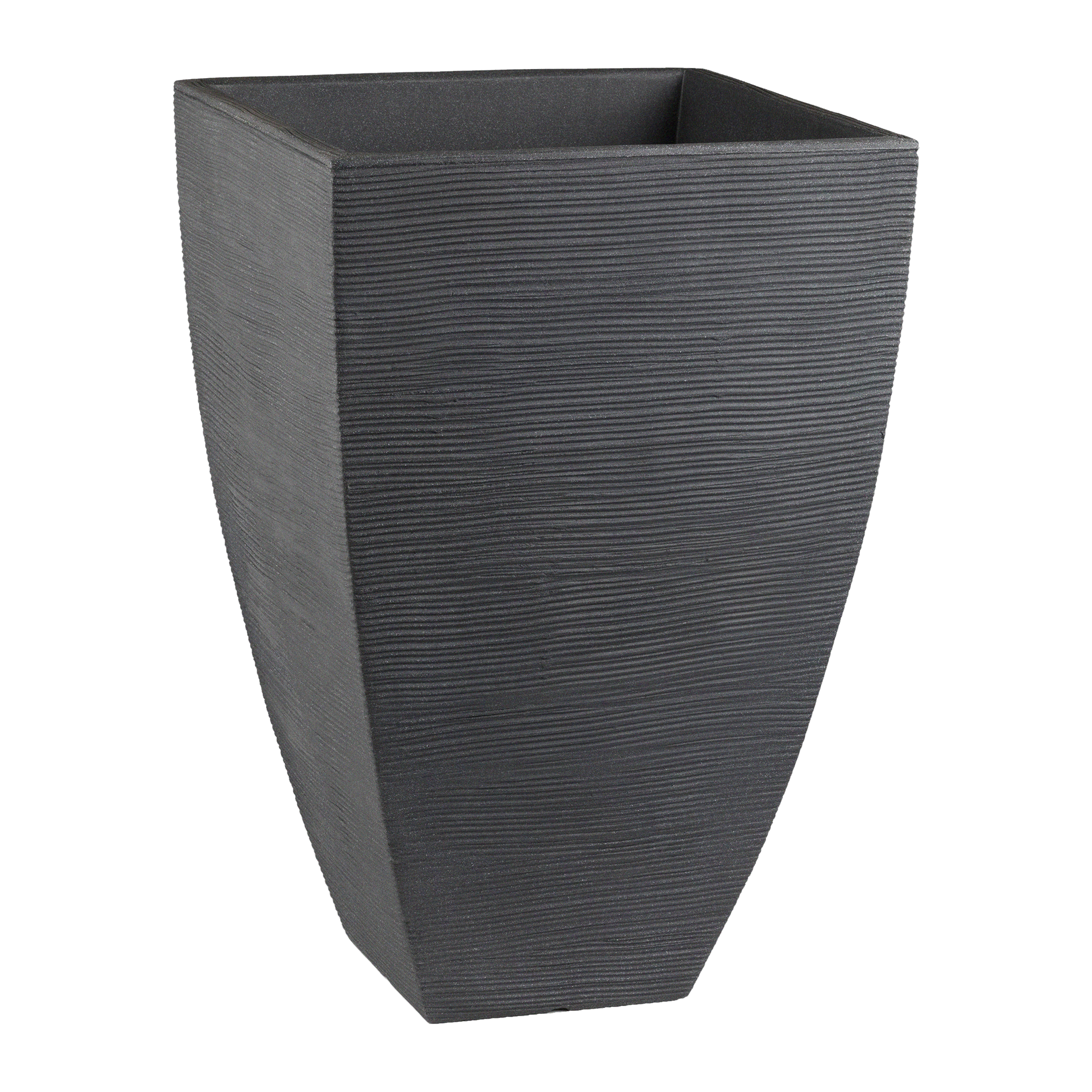 Donica wysoka Rillen 40x40 cm antracytowa Vog