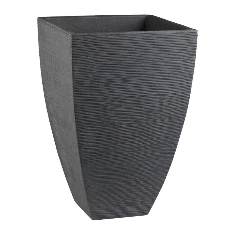 Donica wysoka Rillen 40x40 cm antracytowa Vog