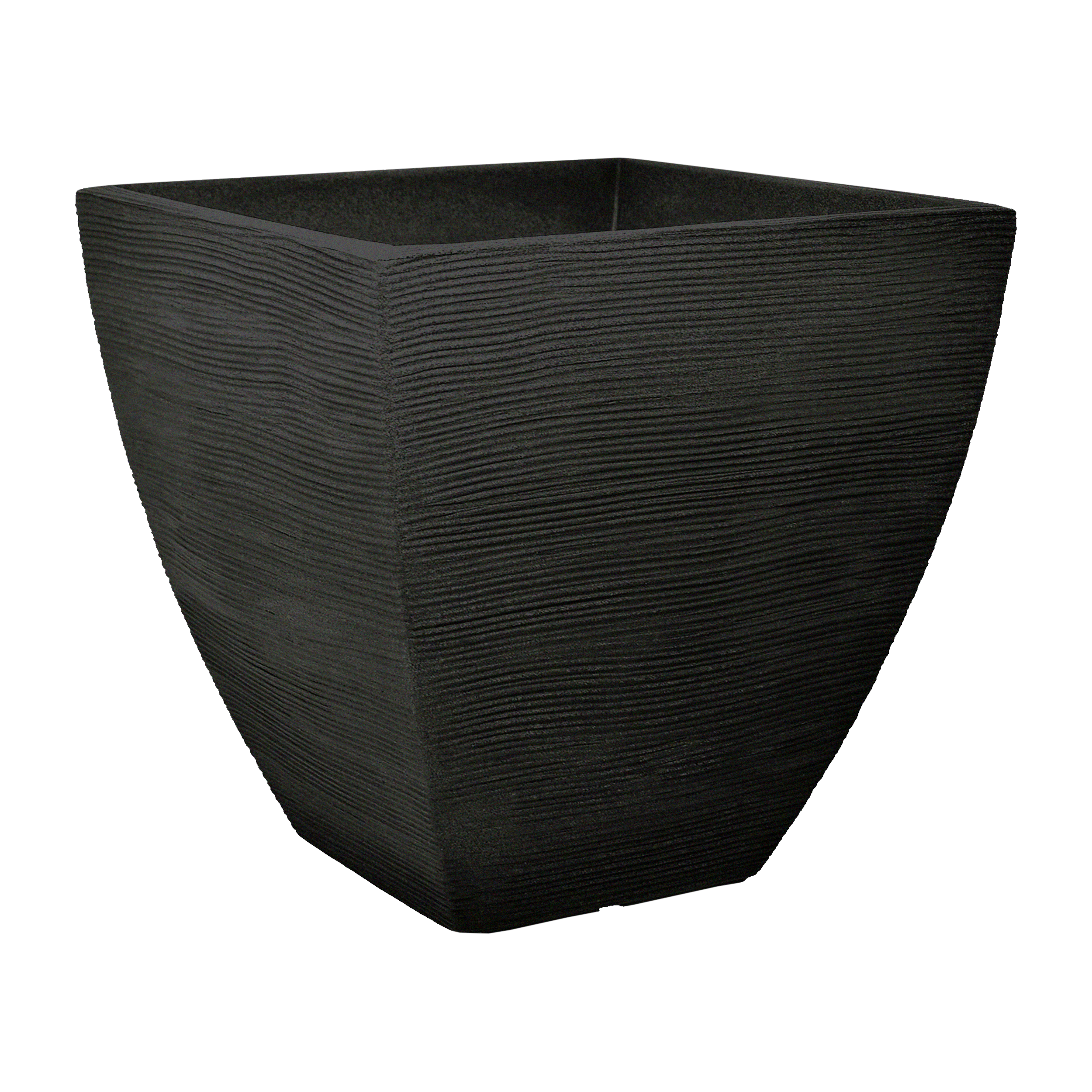 Donica plastikowa Rillen 40x40 cm antracytowa Vog