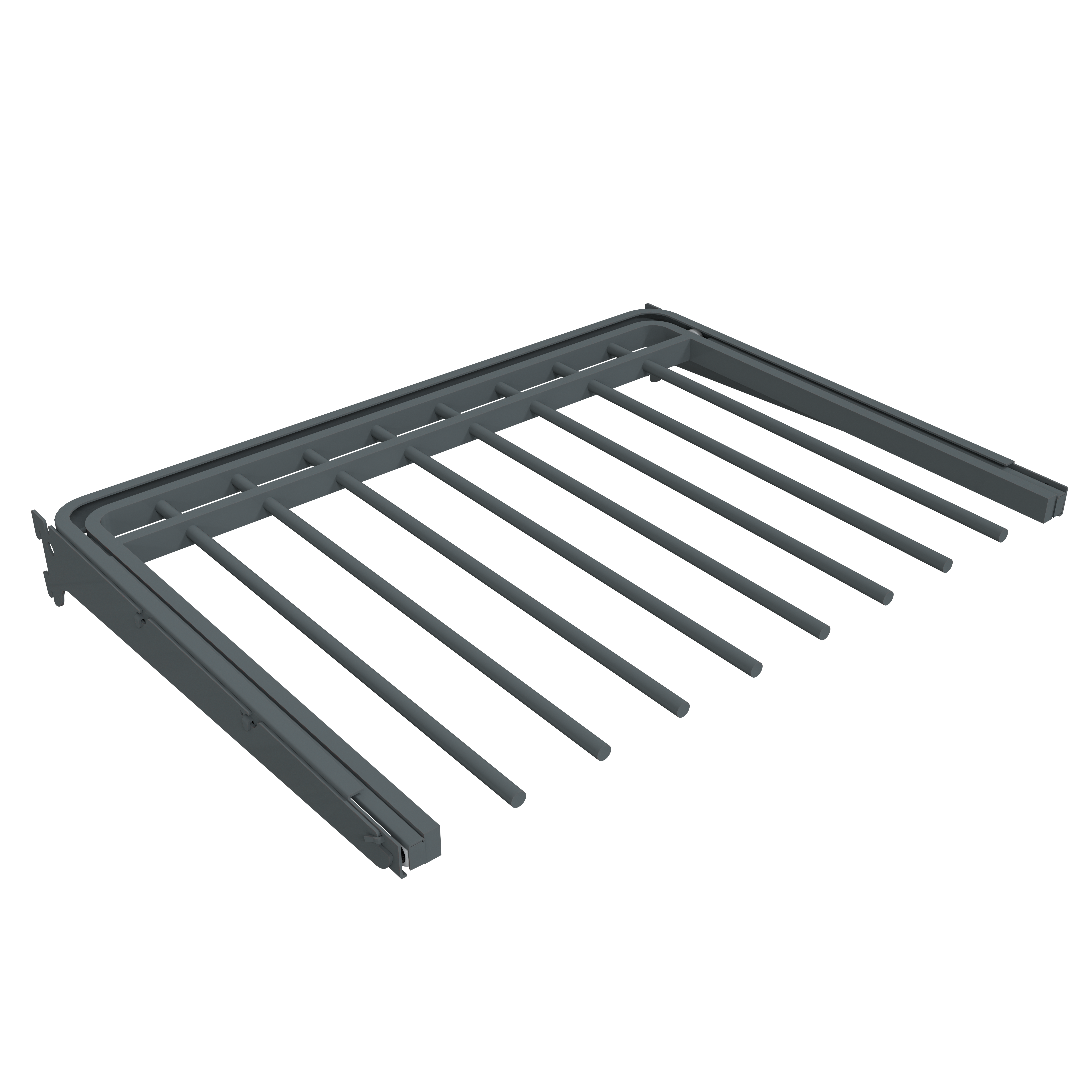 Wieszak na spodnie ARWJ 570 x 435 mm antracytowy Integri