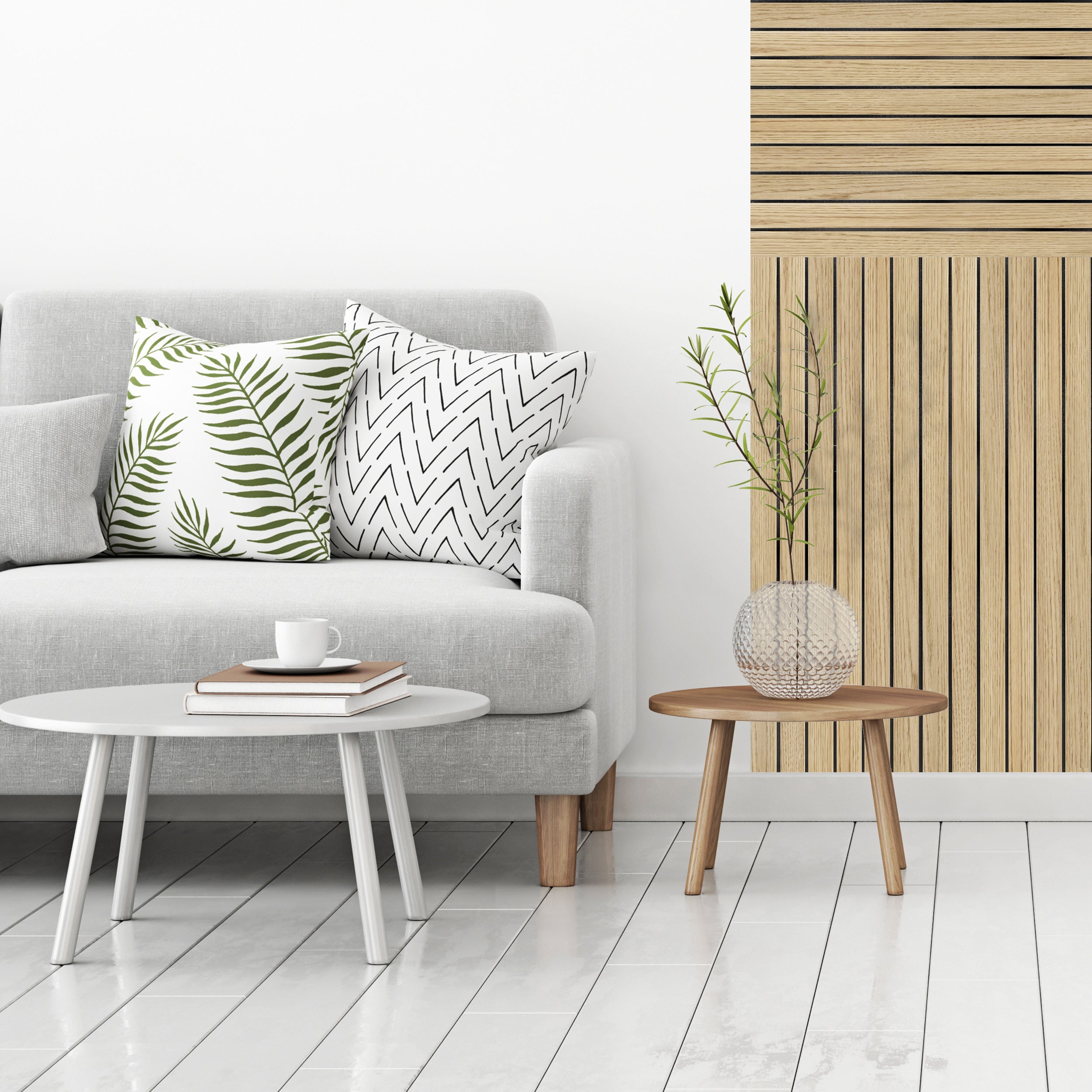 Panel ścienny MDF dekoracyjny pionowe pasy frezowany 30x90cm Fllow - 3