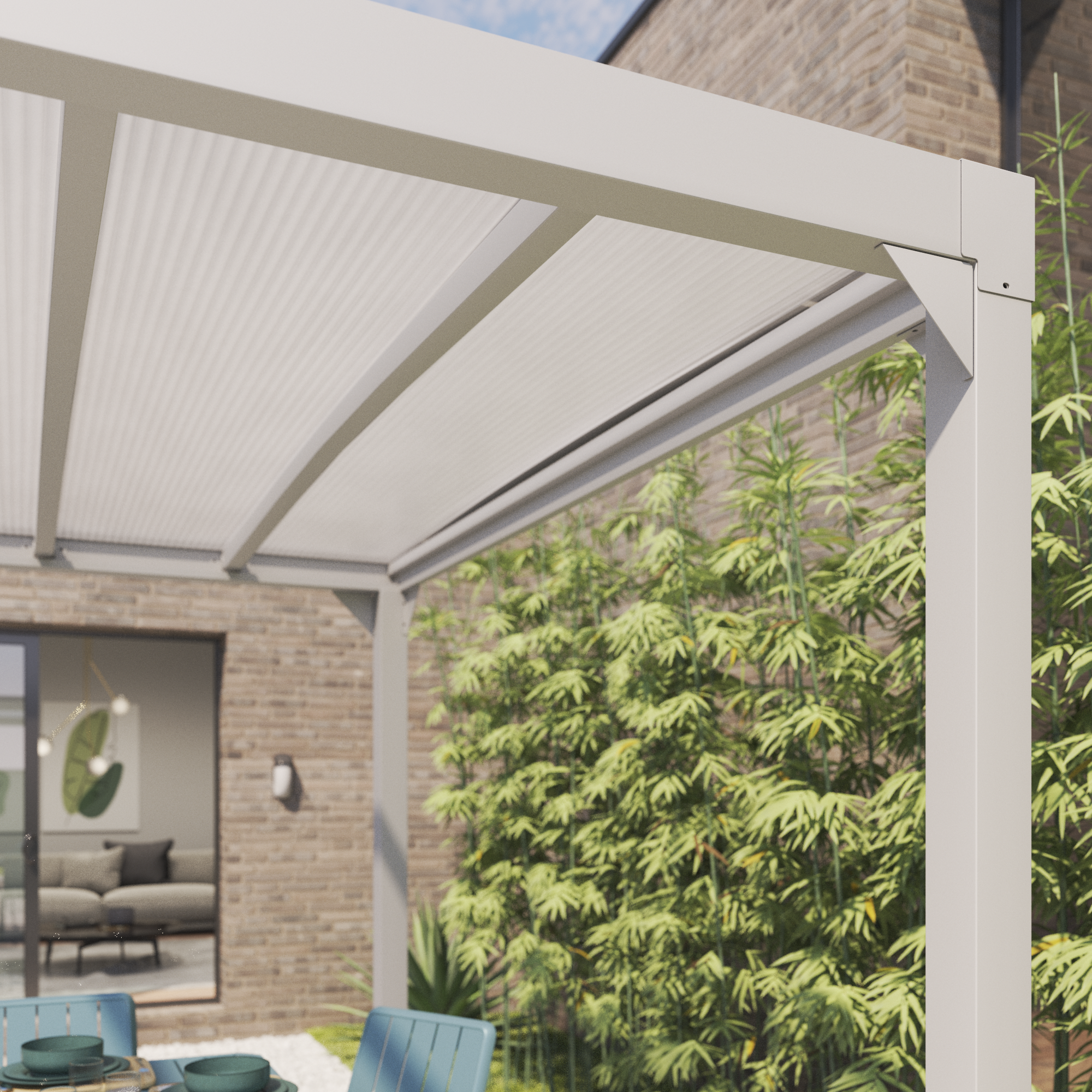 PERGOLA NATERIAL BOREA ALU 300X419CM BCO - 0