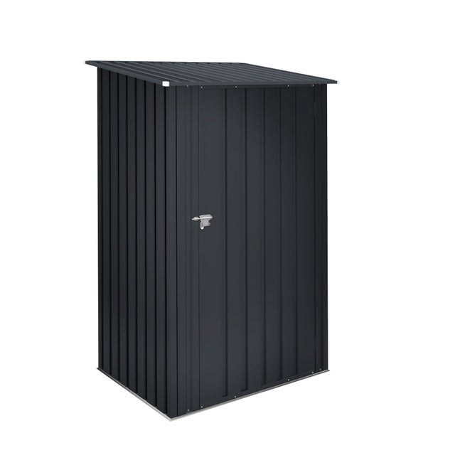 Armario de acero para exterior HOGGAR Sansa 99 x 160 x 104 cm y capacidad de 1100 L gris