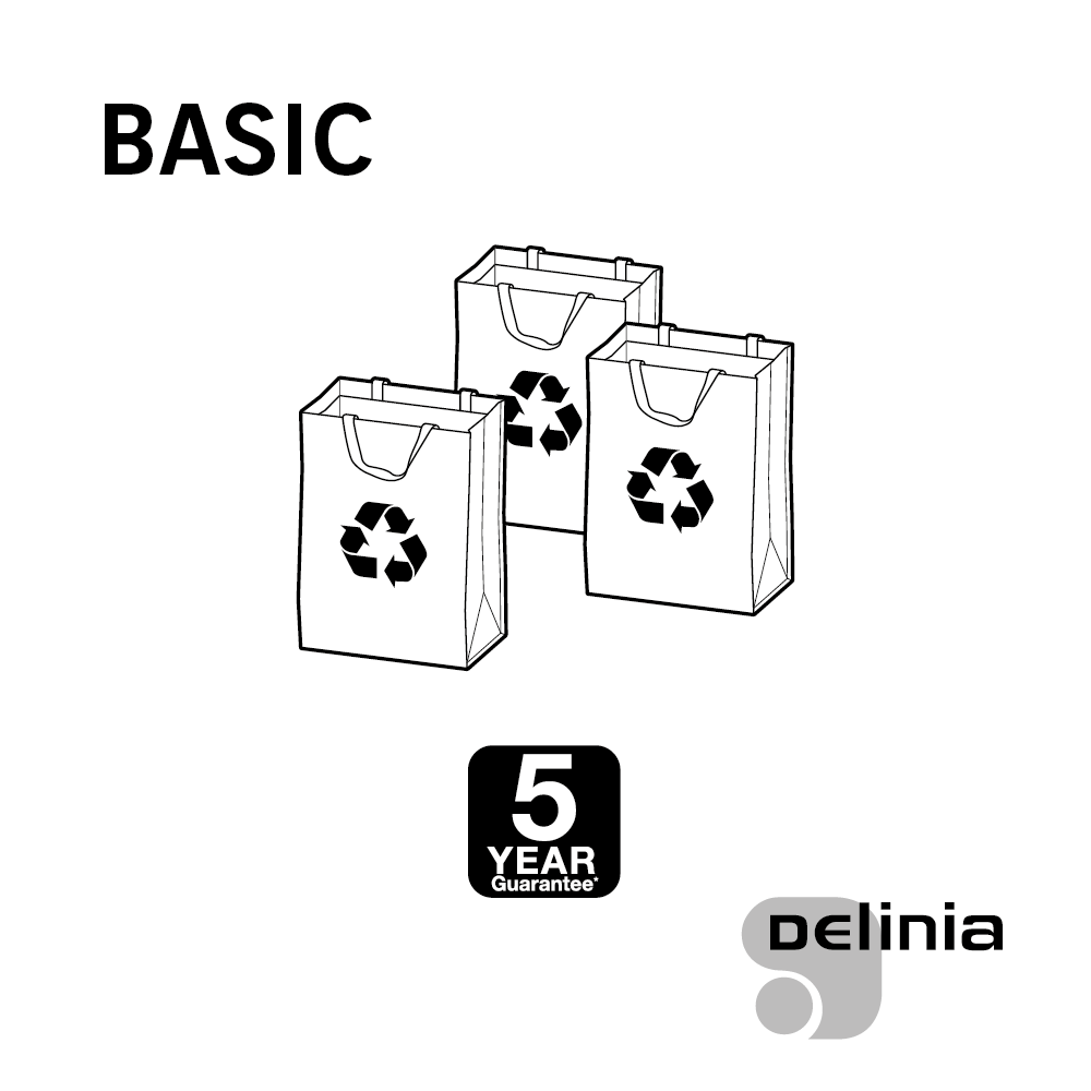 Conjunto de sacos DELINIA BASIC PVC 3X50L - 8