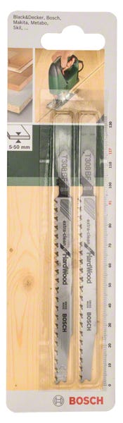 Lot de 5 lames de scie sauteuse T 111 C pour le bois Lot de 5 lames de scie sauteuse T 111 C pour le bois