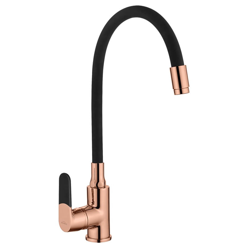 Bateria kuchenna z elastyczną wylewką 40 cm Magic Czarna Rose Invena