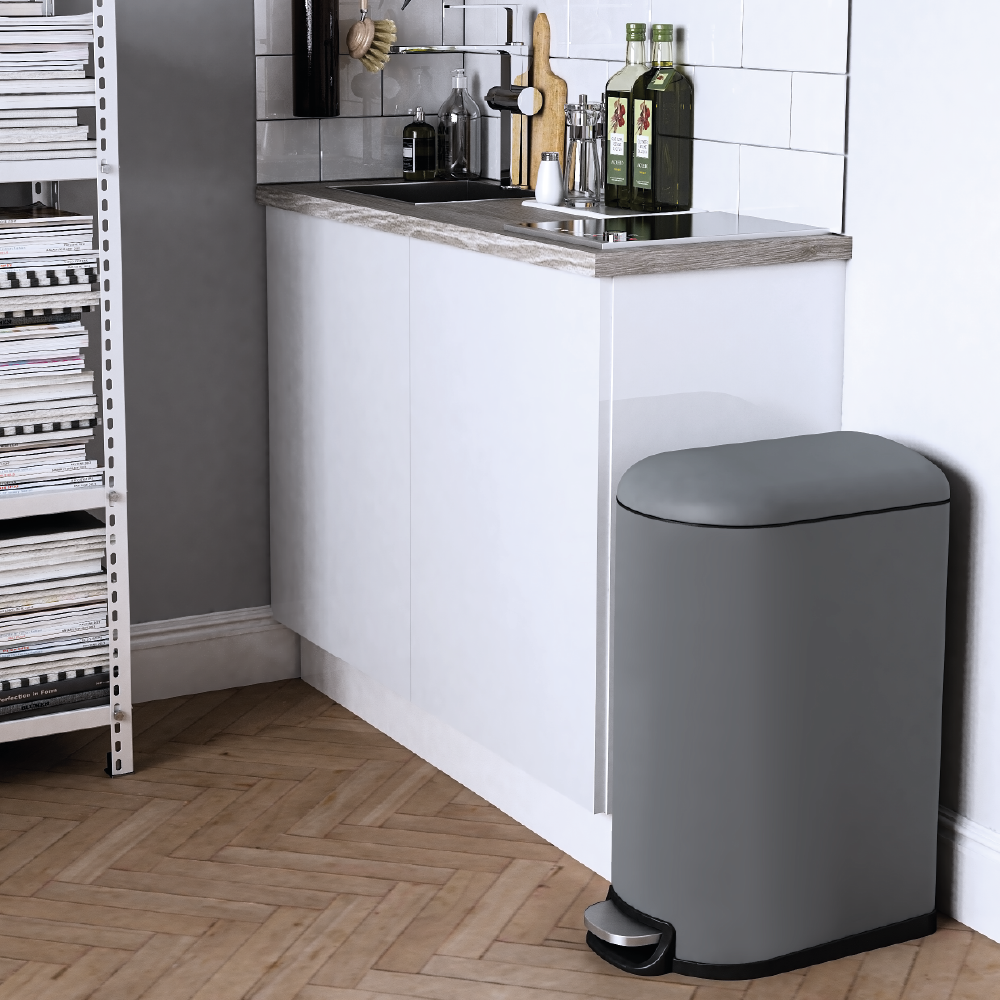 Prodotti - Pattumiera da bagno con pedale standard, capacità 3