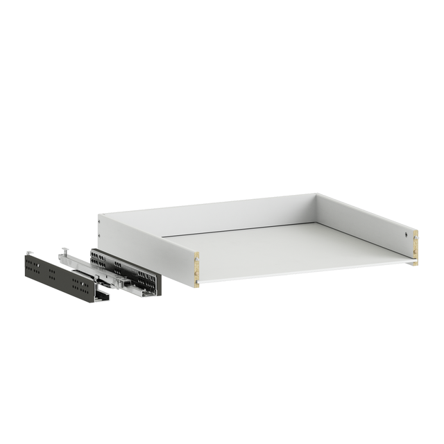 Structure de tiroir blanc H8XL55.2XP48cm pour caisson SPACEO Evo'M L60XP54cm