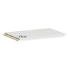 Set 2 baldas para módulo de armario Spaceo Evo’M blanco 80x54x1.6cm