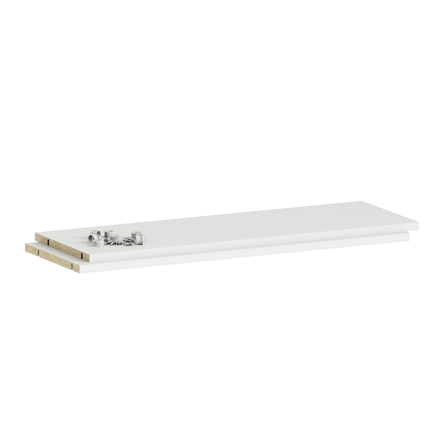 Lot de 2 étagères SPACEO Evo'M blanc pour caisson L.80 x P.28 cm