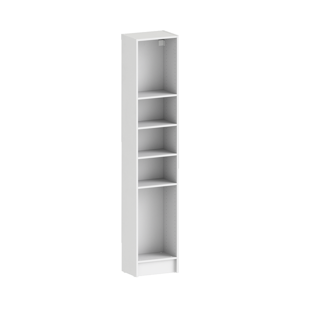 Caisson + 4 tablettes SPACEO Evo'M Blanc H.204,8 L.40 P.28 cm