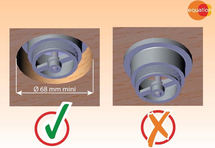 Diametre bonde clic clac