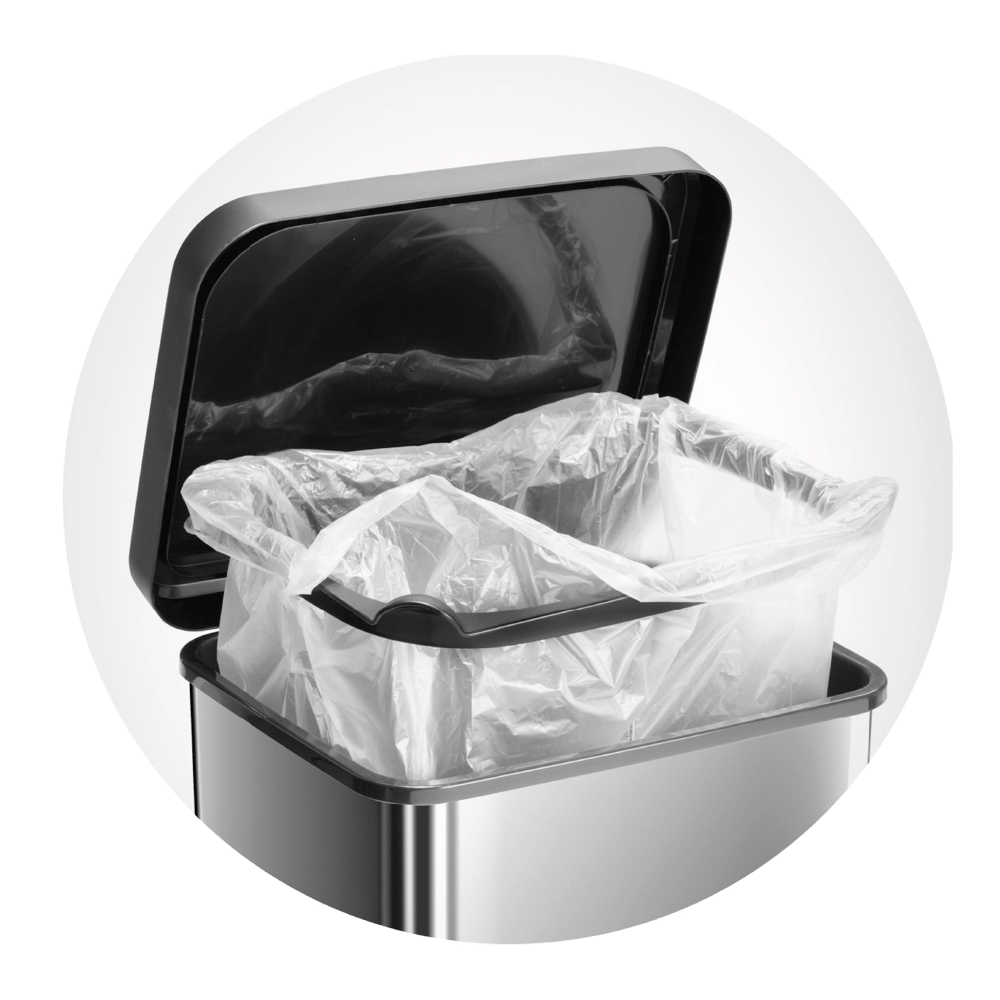 Poubelle de cuisine 42L à pédale DELINIA Simpla gris - 5