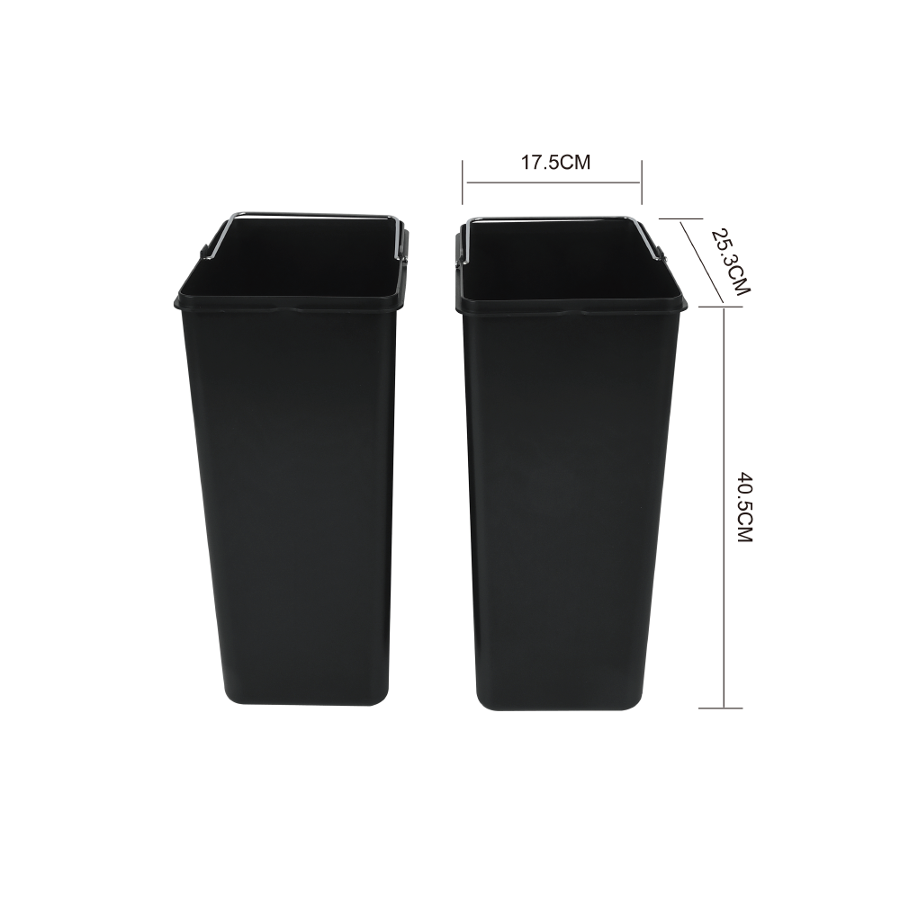 Balde do lixo Delinia Smart com 2 compartimentos 2 x 15L inox - 9