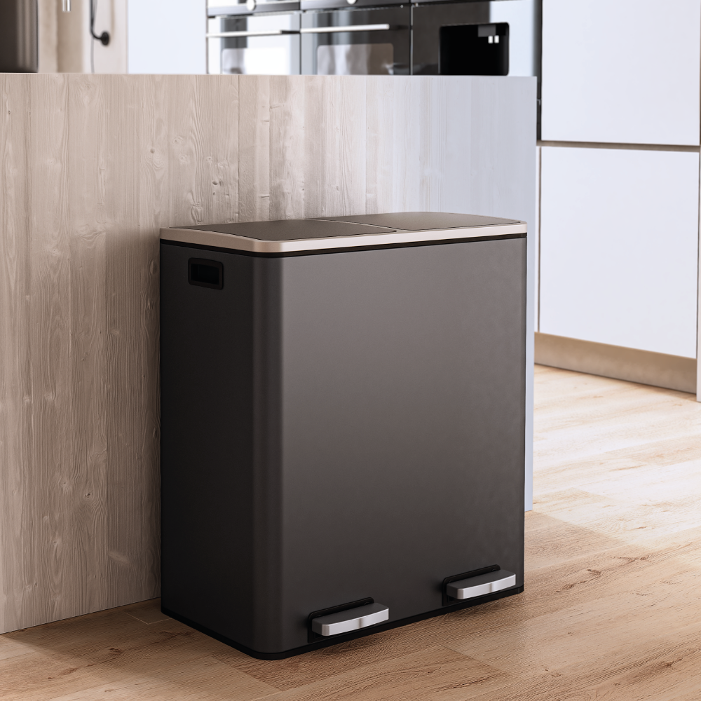 Pattumiera Keter Chic Bin A Pedale - 60 Litri, Rossa, Con Sigillo Anti-odore - Foto 9