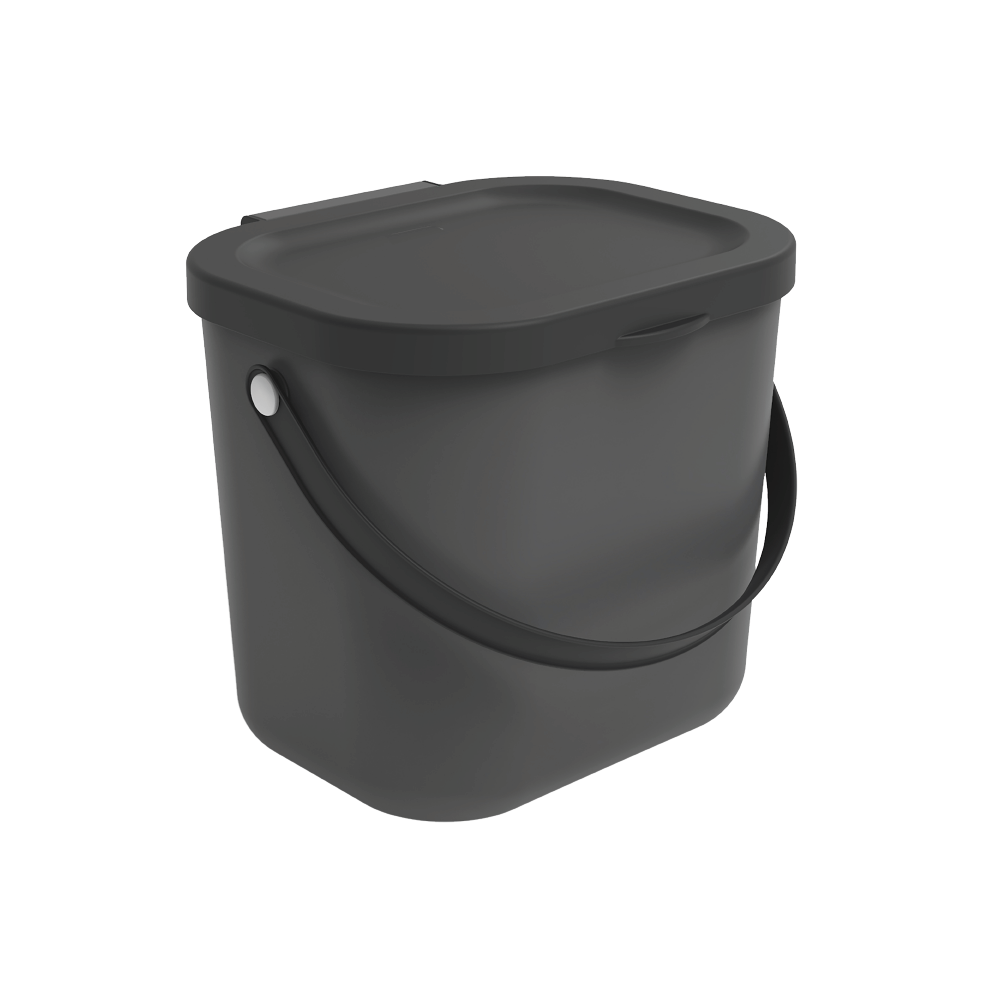Poubelle compost de cuisine 6L DELINIA Trendy anthracite - 9