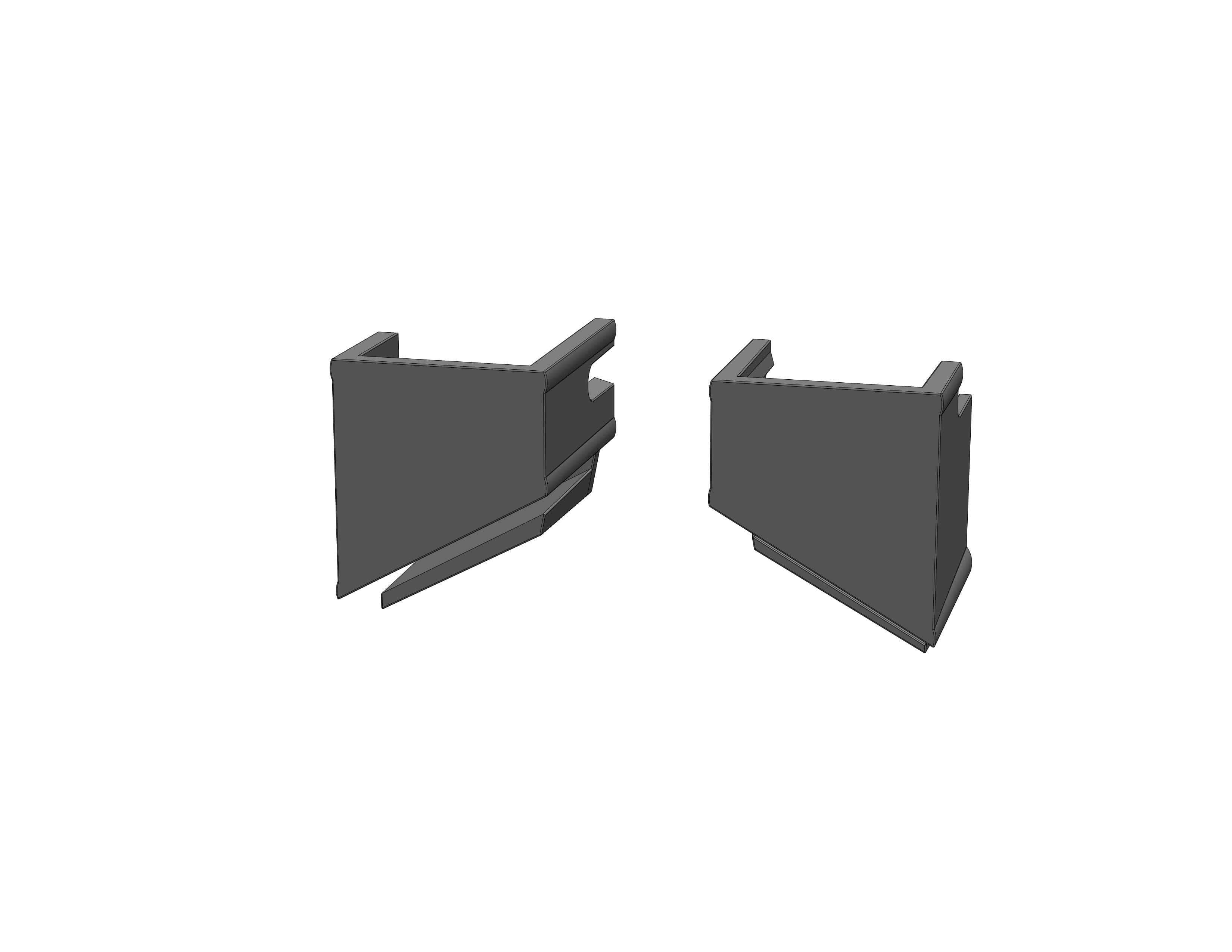 Lot de 12 entretoises haute de finition Closium LDD Gris 7016 - 3