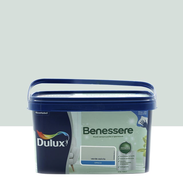 Pittura per interni super lavabile, DULUX verde salvia opaco, 2.5 L