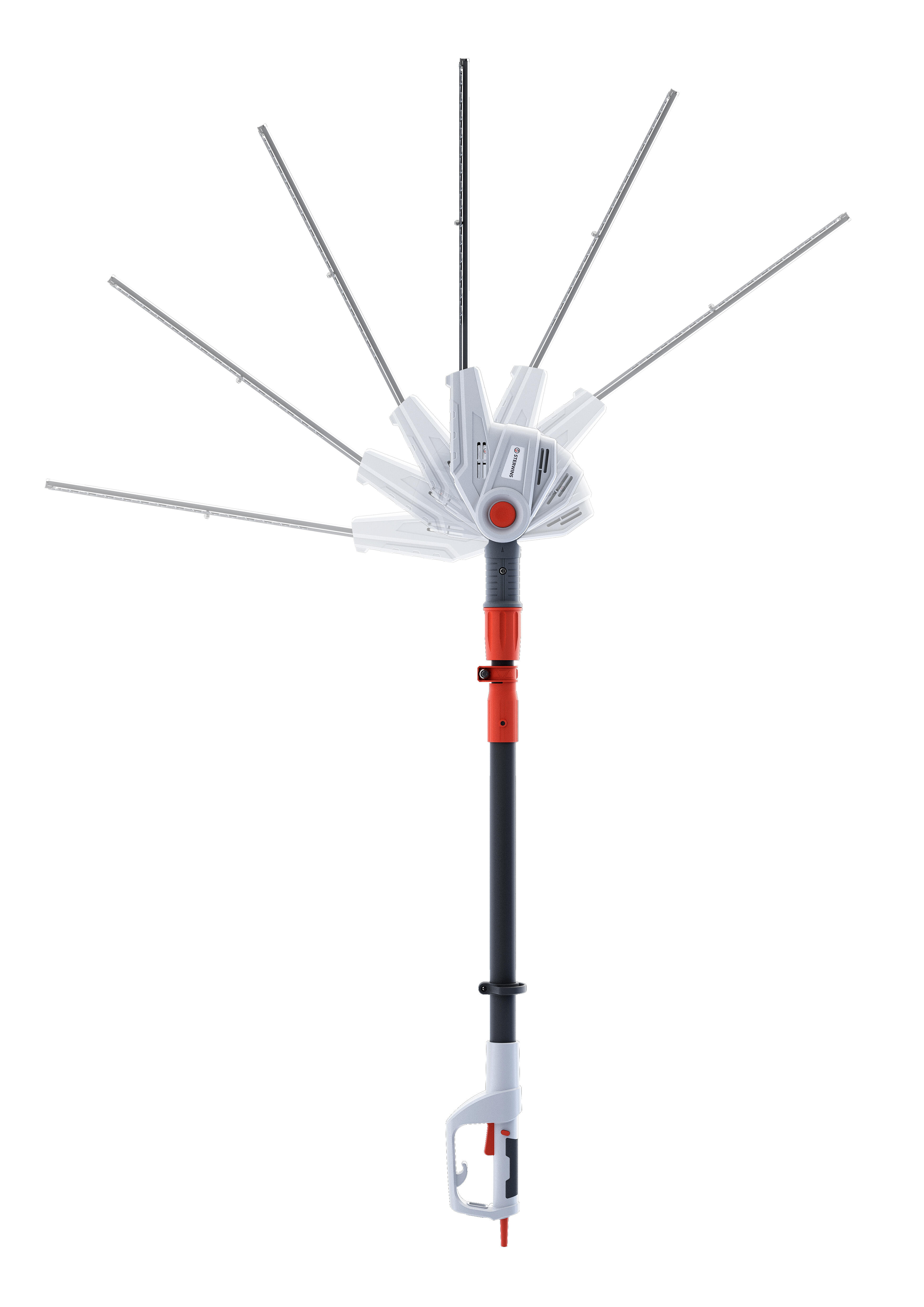 Tagliasiepi ad asta elettrico brushless in acciaio STERWINS ETH 2-50.3 2 lame da 50 cm 500 W con guaina protettiva - 6