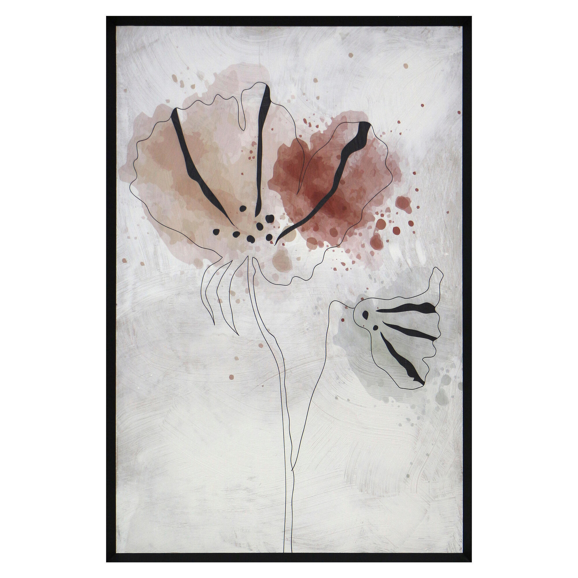 Cuadro flores 509 enmarcado 60x80 cm