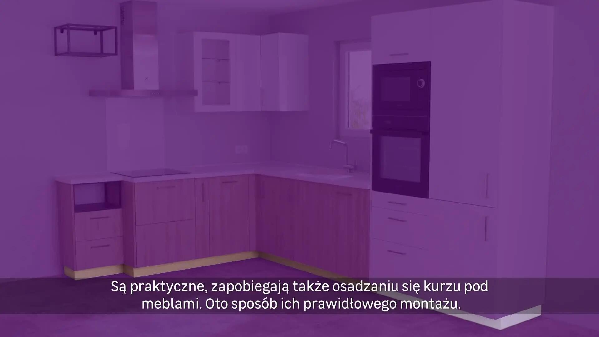 Cokół szafki kuchennej 240 x 10 cm szary matowy Delinia iD - 3