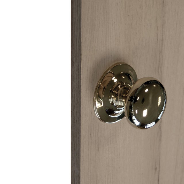 Bouton de porte de tirage LINEA BERTOMANI Diam. 70 mm laiton poli