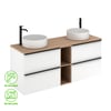 Mueble de baño Komplett blanco 140x45 cm (lavabo no incluido)