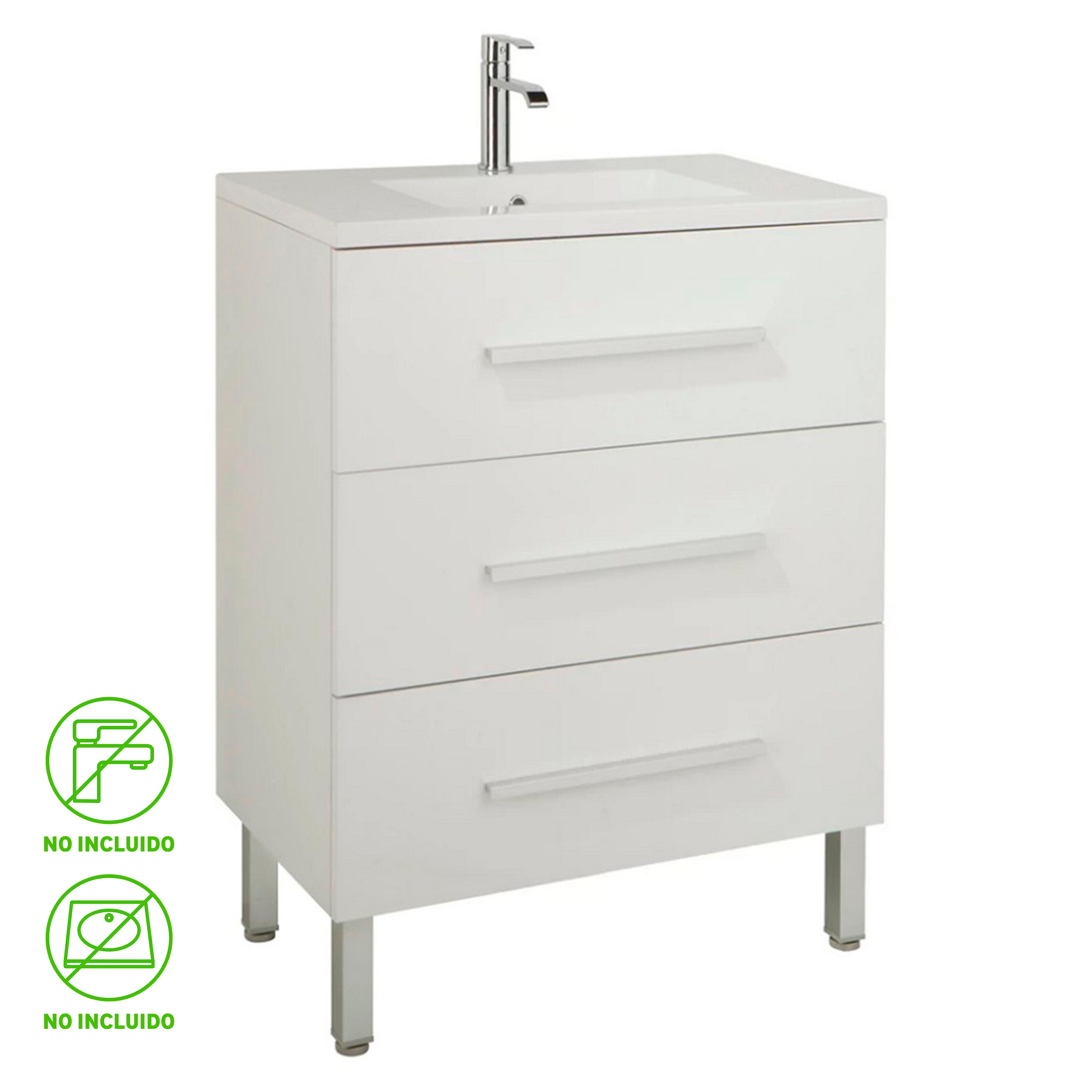 Mueble de baño madrid blanco 50x39 cm (lavabo no incluido)