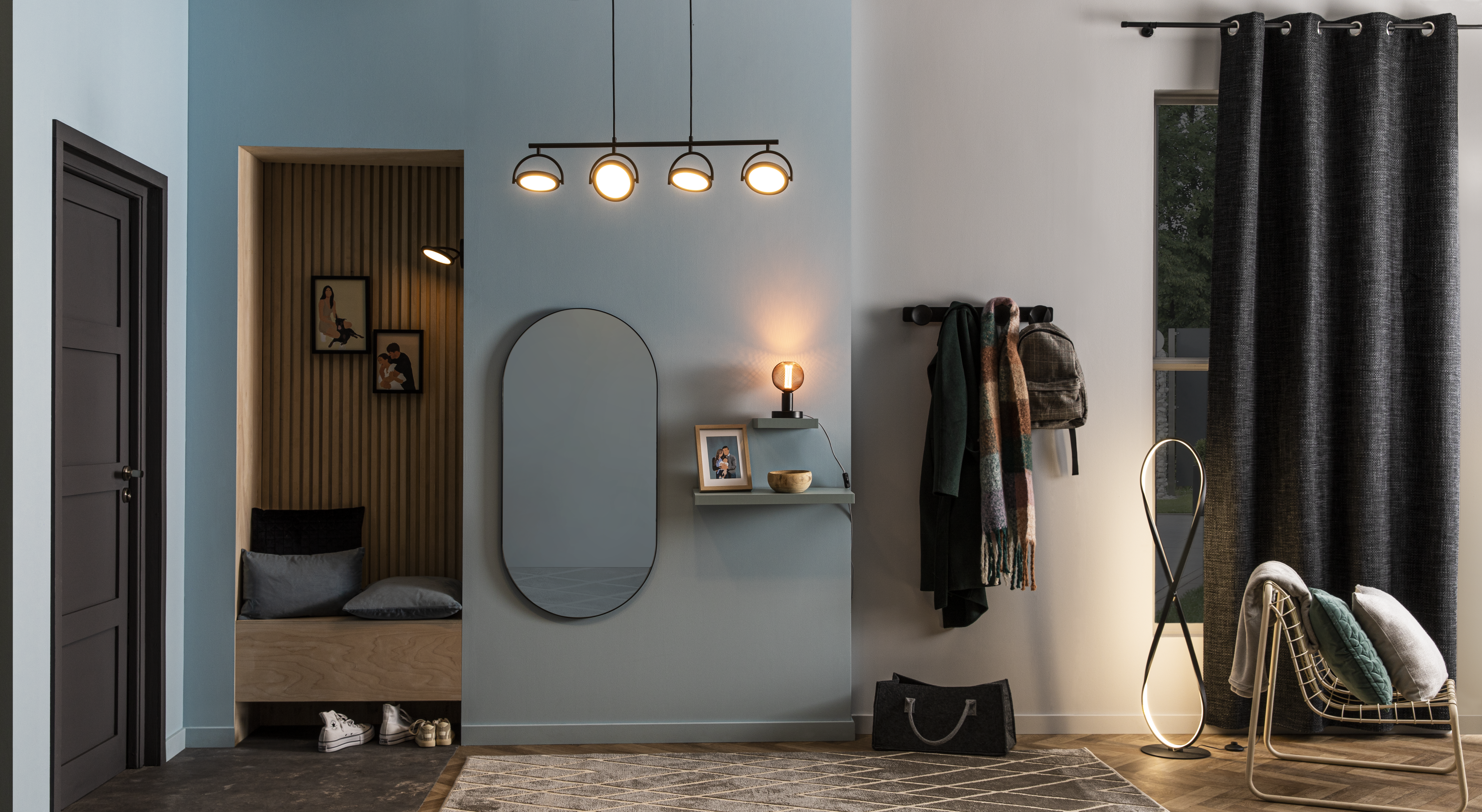 Almofada decorativa 30x50 cm dubbo azul Inspire - 15