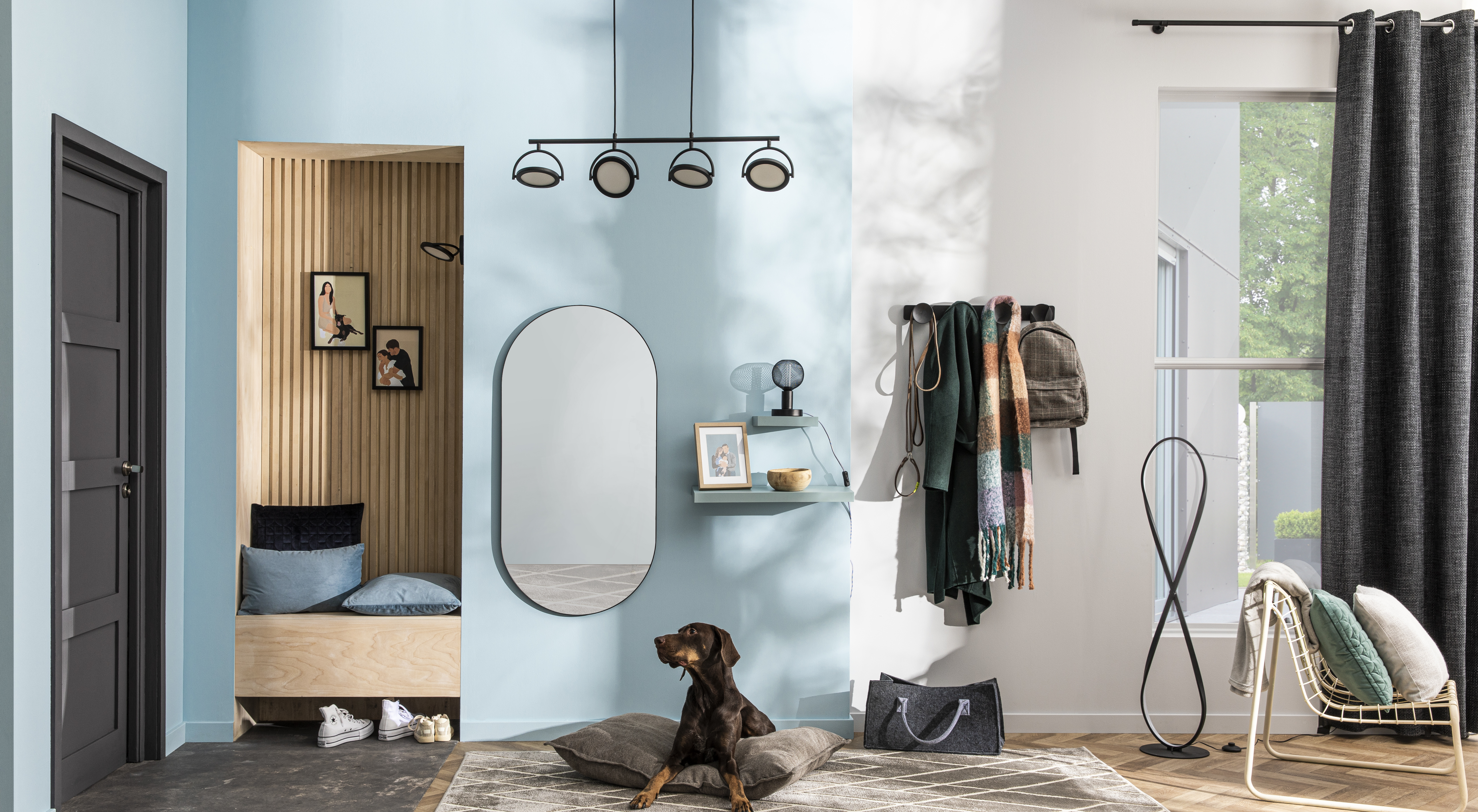 Almofada decorativa 30x50 cm dubbo azul Inspire - 14