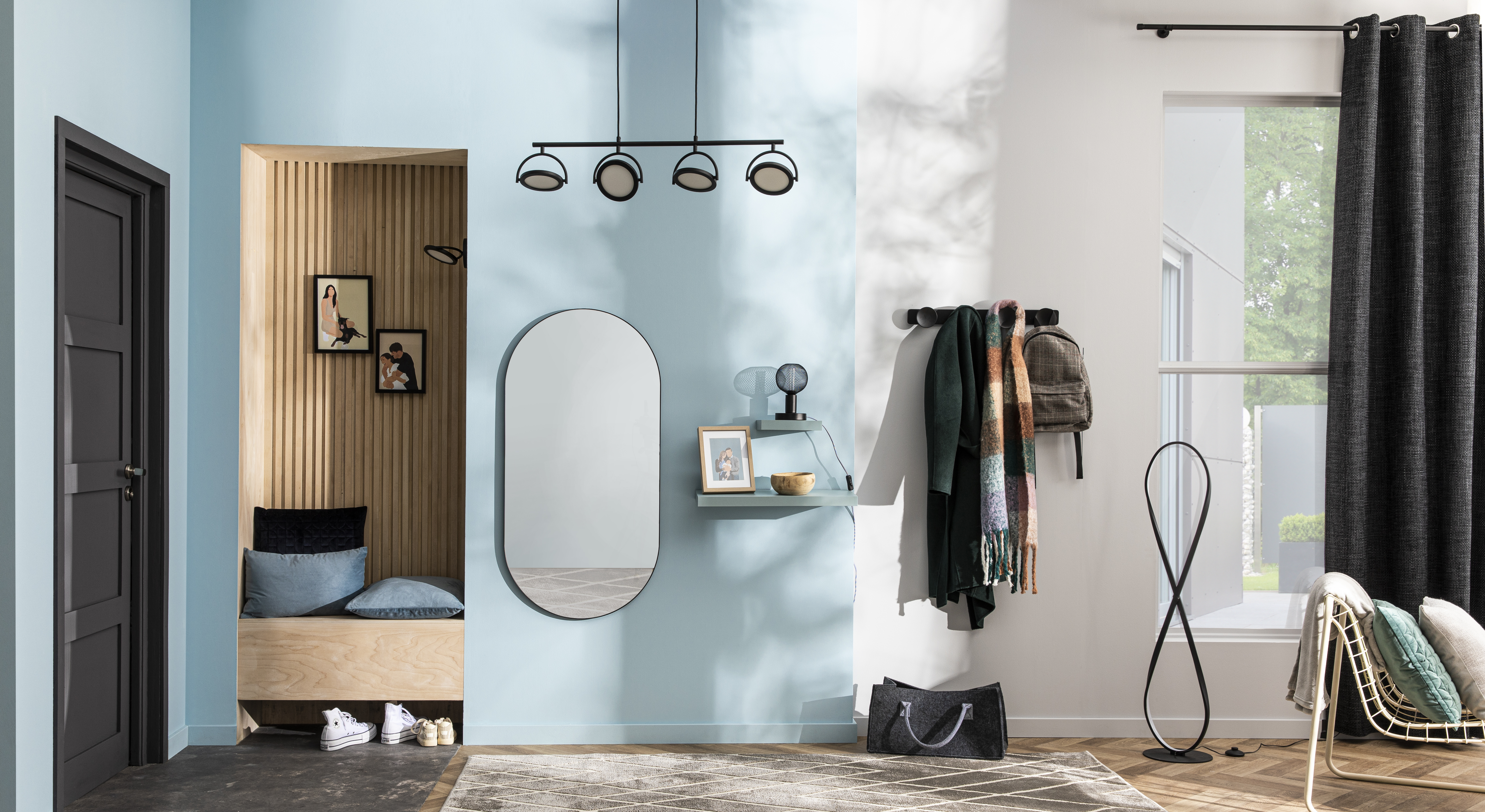 Almofada decorativa 30x50 cm dubbo azul Inspire - 13