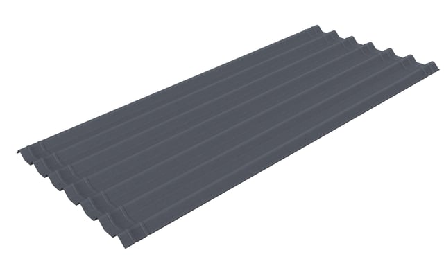 Plaque ondulée bitumée anthracite, ONDULINE