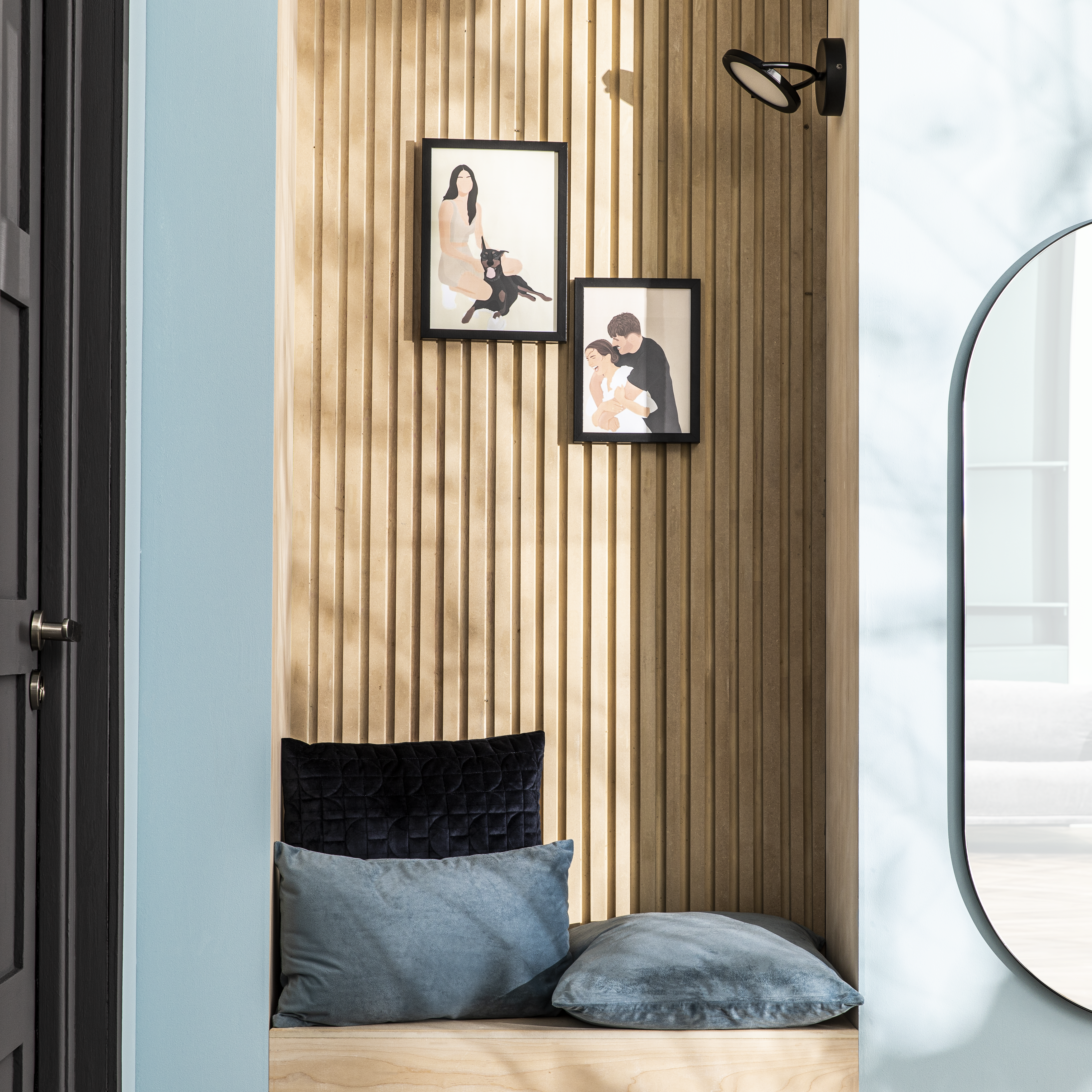 Almofada decorativa 30x50 cm dubbo azul Inspire - 11