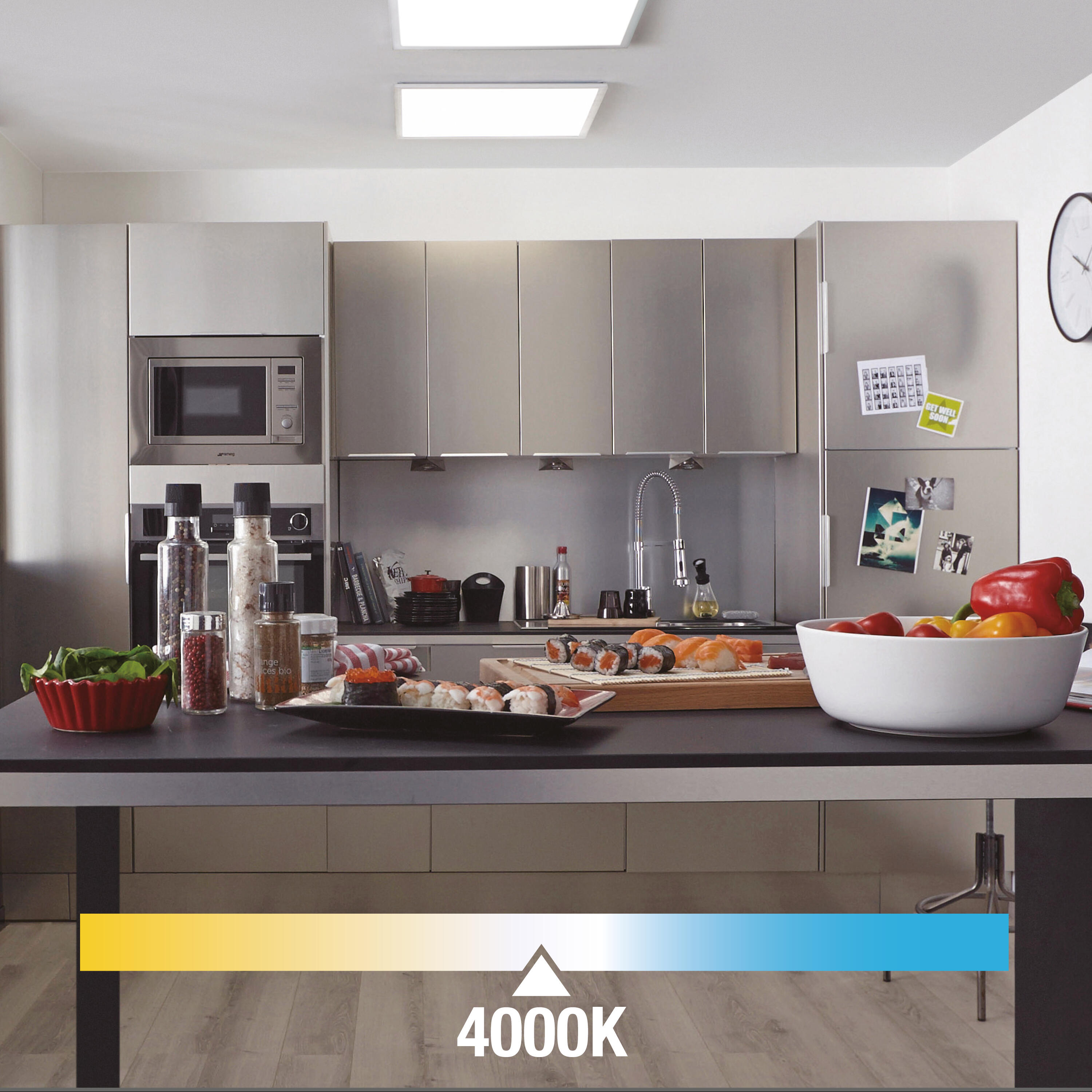 Panneau LED Anvik, 59.5 x 59.5 cm, blanc neutre, INSPIRE - 3