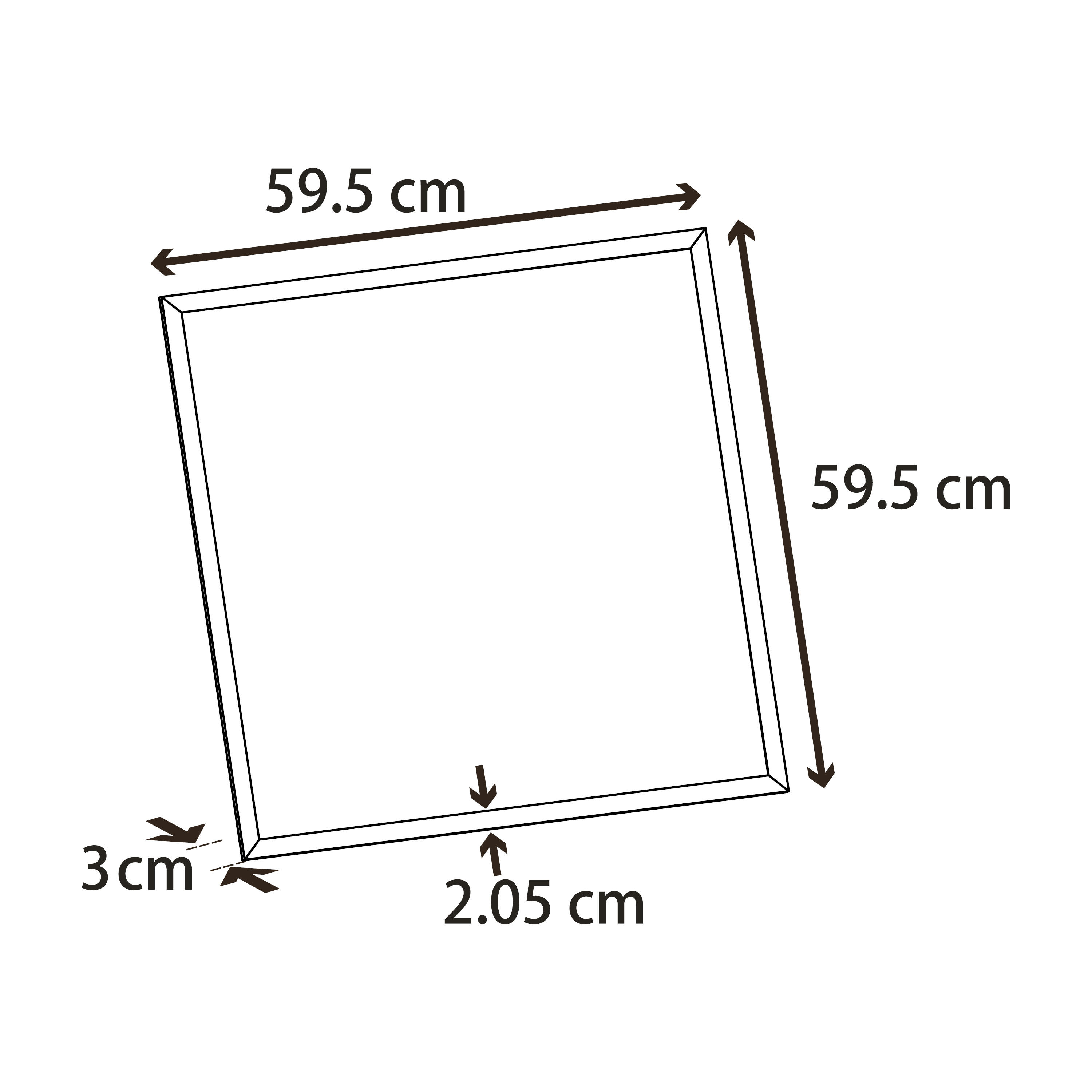 Panneau LED à encastrer, 59,5 x 59,5 cm, blanc neutre - 5
