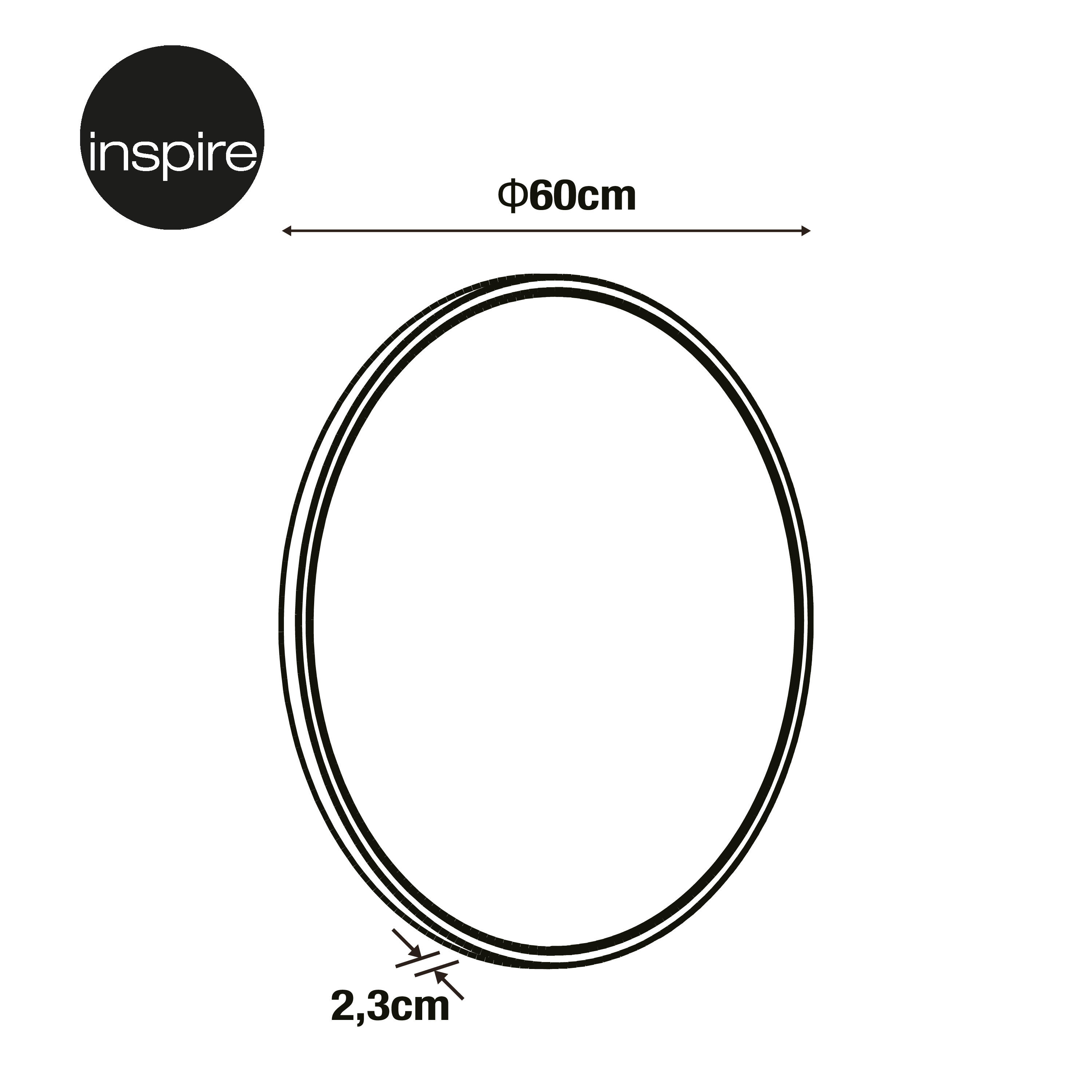 Panneau LED Gdansk rond D.60 cm, variation blancs et intensité, blanc INSPIRE - 6
