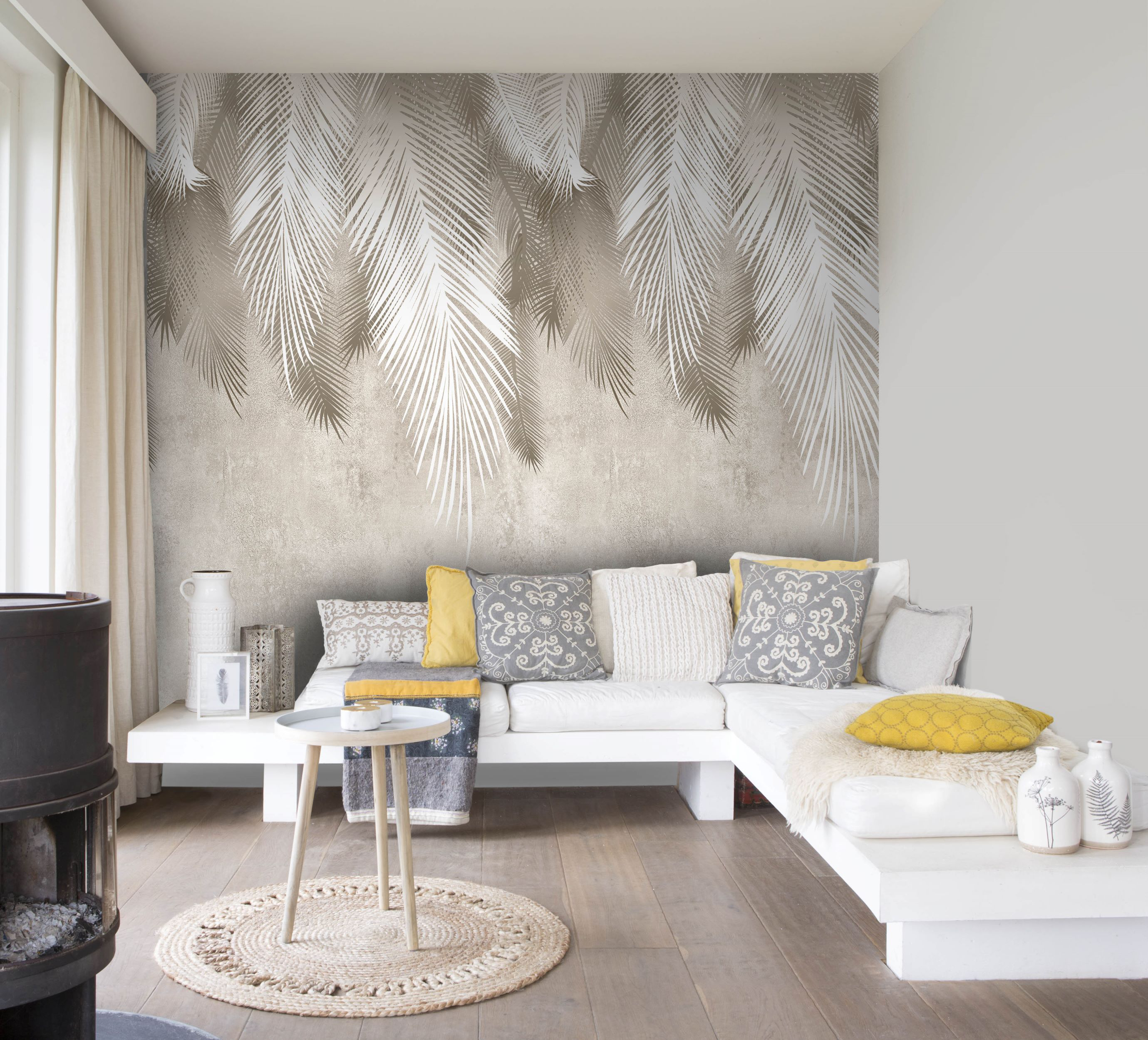 Tapeta panoramiczna Palm Leaves 159 x 280 cm
