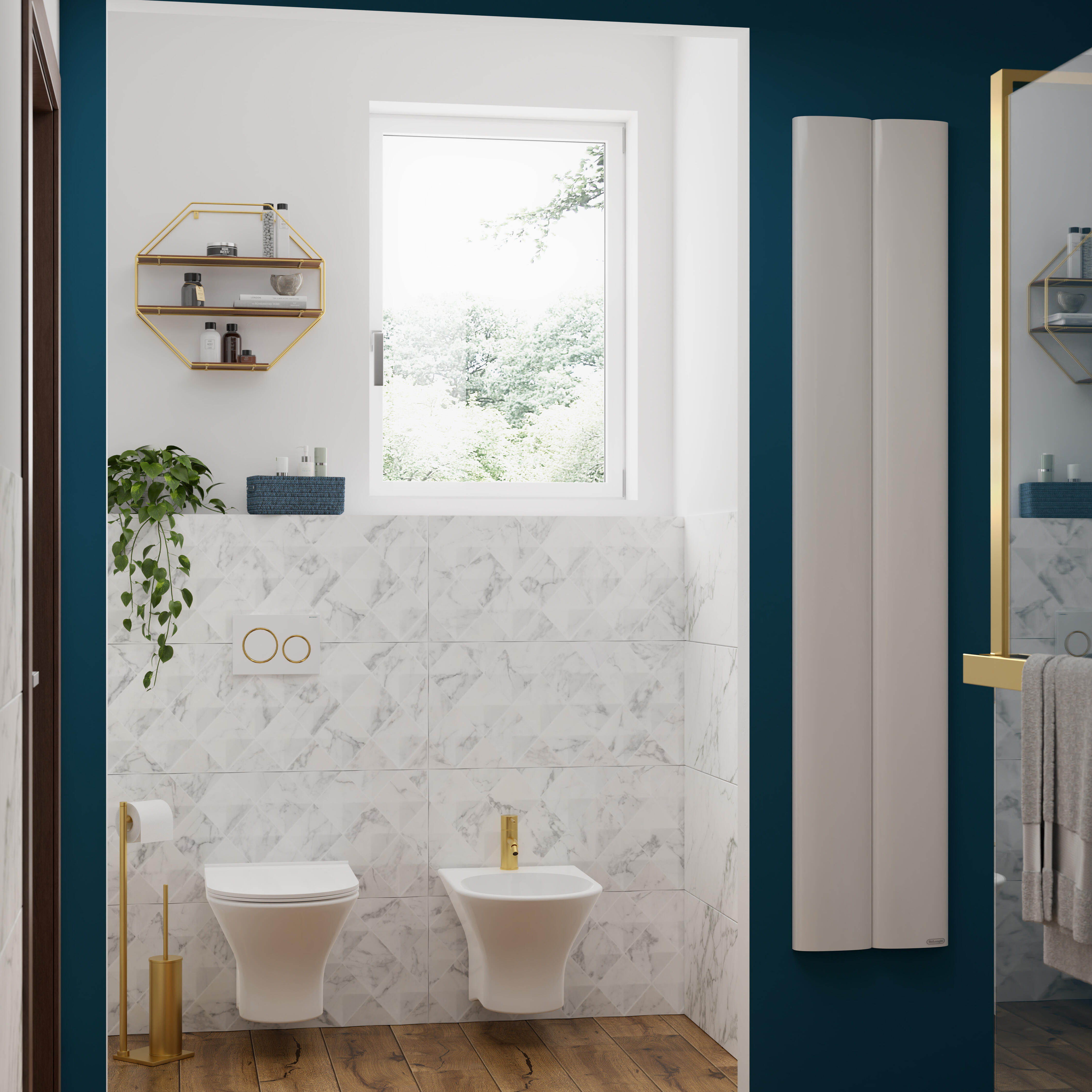 Pittura per interni per parete e soffitto super lavabile, LUXENS monomano blu fjord 1 opaco, 2.5 L - 6