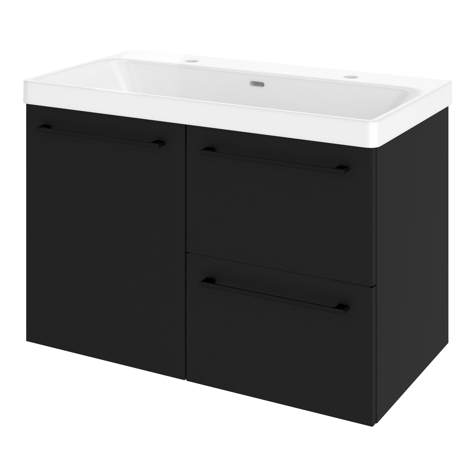 Szuflada do mebli łazienkowych (modułowych) Remix czarna 45 x 46 Sensea - 14