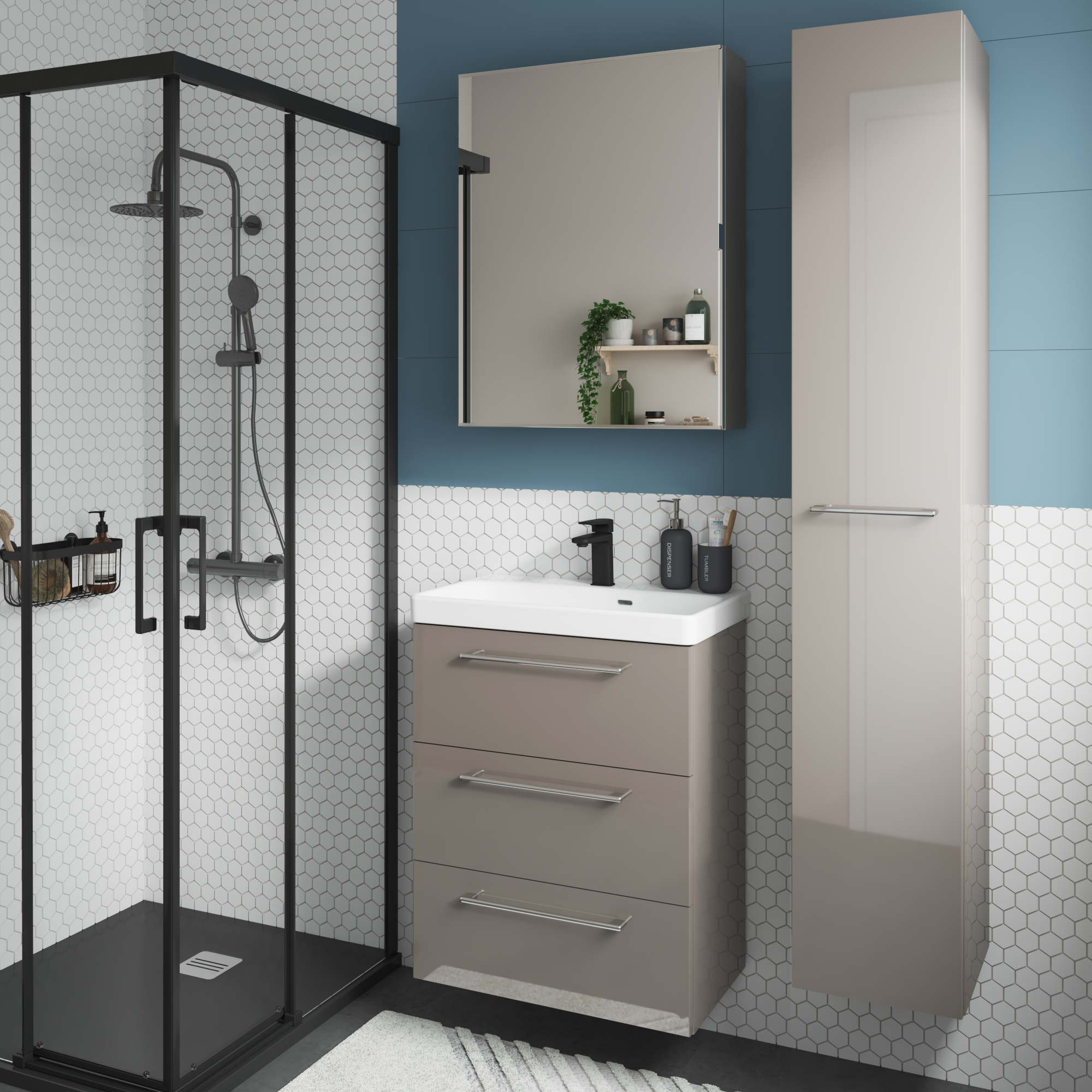 Umywalka meblowa Remix New 61 x 36.7 Sensea - 10