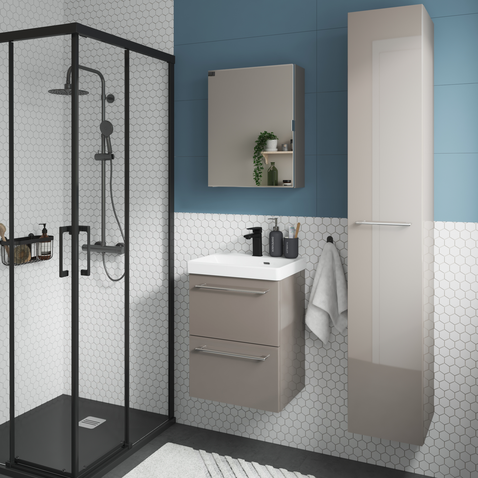 Umywalka meblowa Remix 46 X 36.7 Sensea - 8