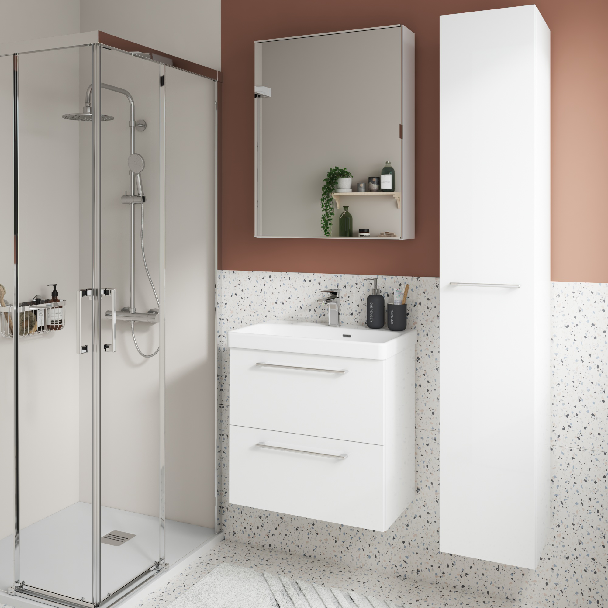 Mueble de baño remix blanco 60x33 cm