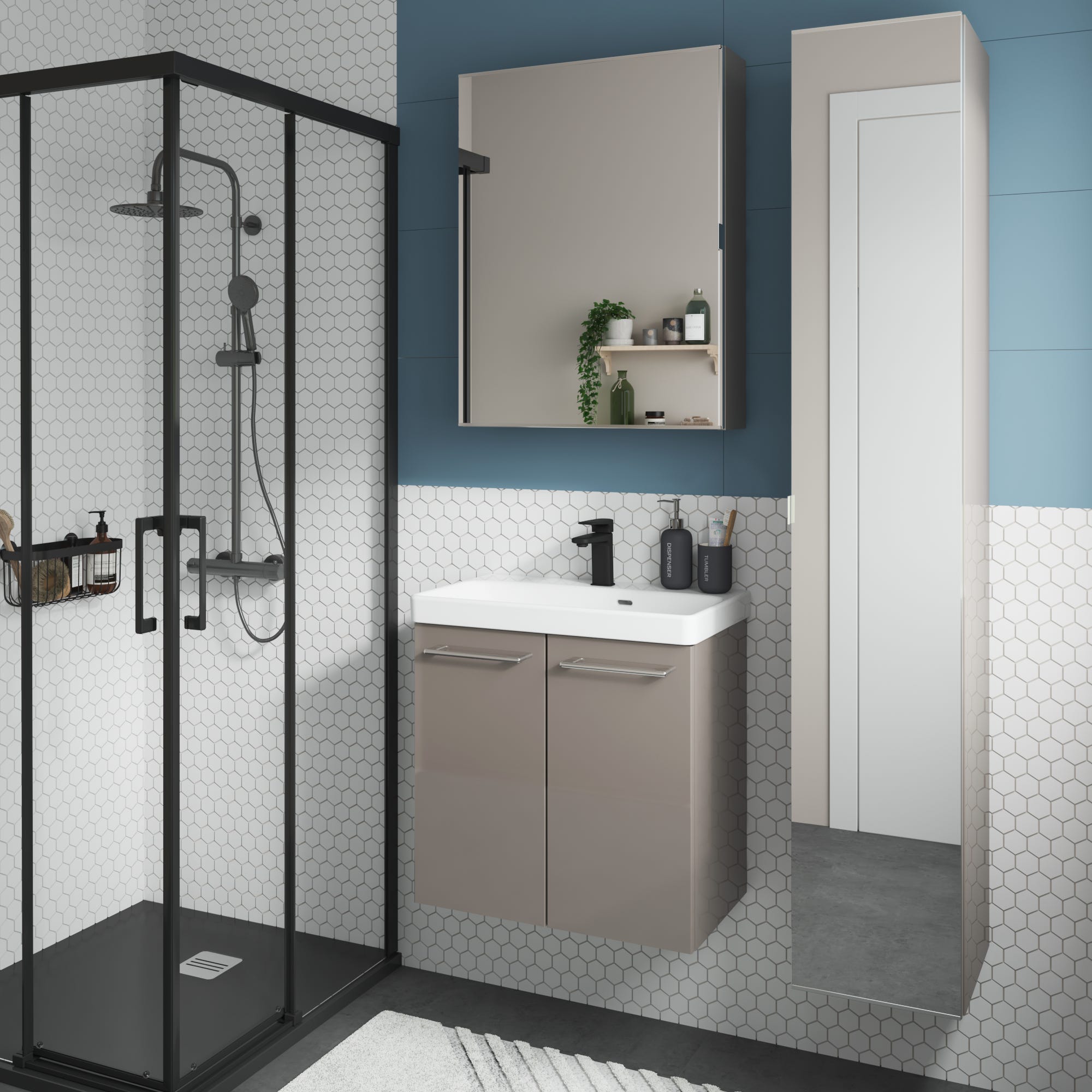 HOMCOM Mobile Sottolavabo 2 Ante a Pressione Bambù e MDF Bianco | Italy HOMCOM Mobile Sottolavabo 2 Ante a Pressione Bambù e MDF Bianco | Italy