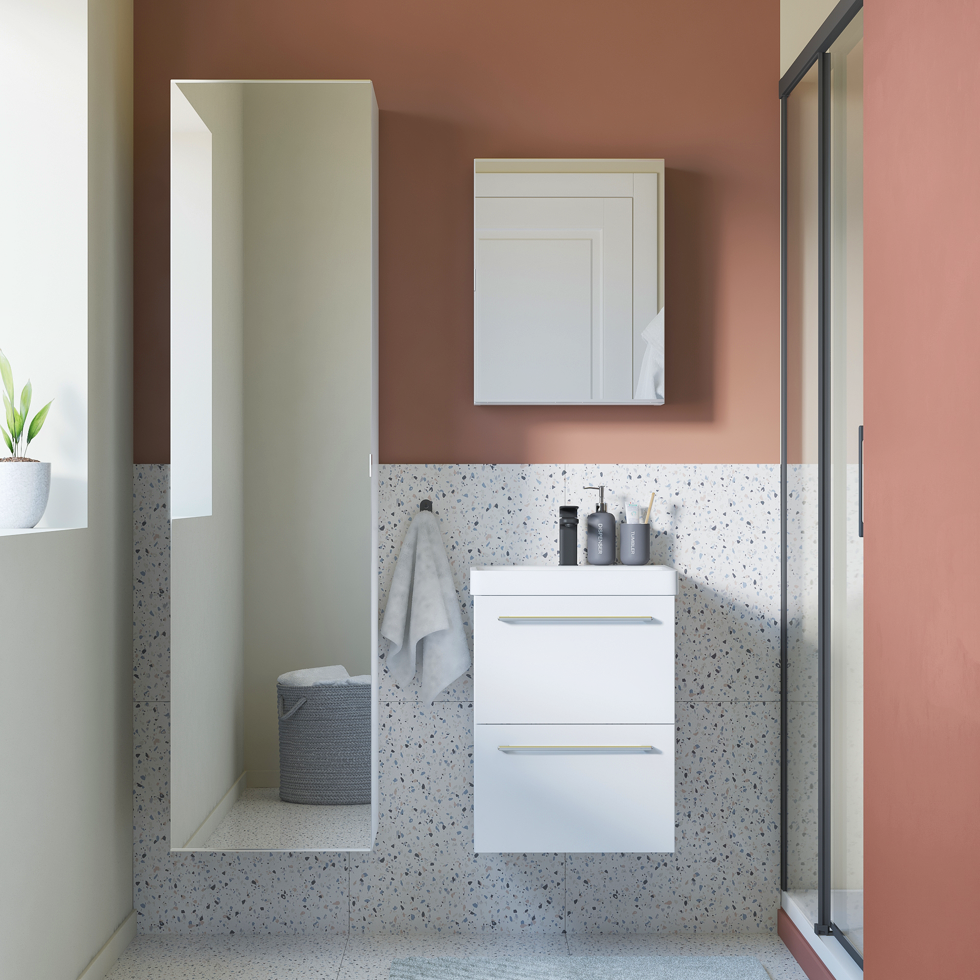 Porte, l.45 x H.173 x P.45cm, Chêne Naturel, Remix - 3