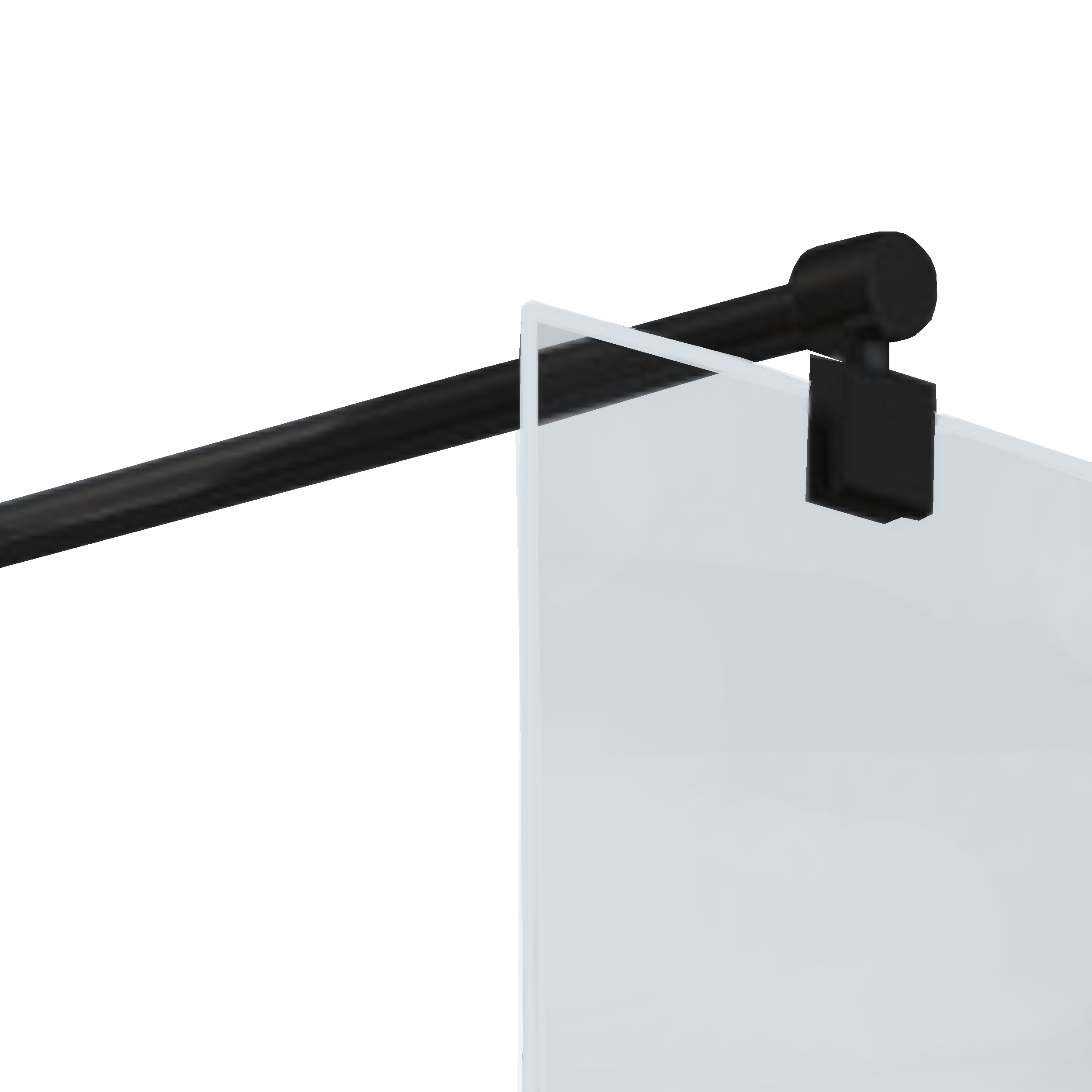 Kabina Walk-in Easy In 140x200 transparentna profil czarny Sea-Horse - 3