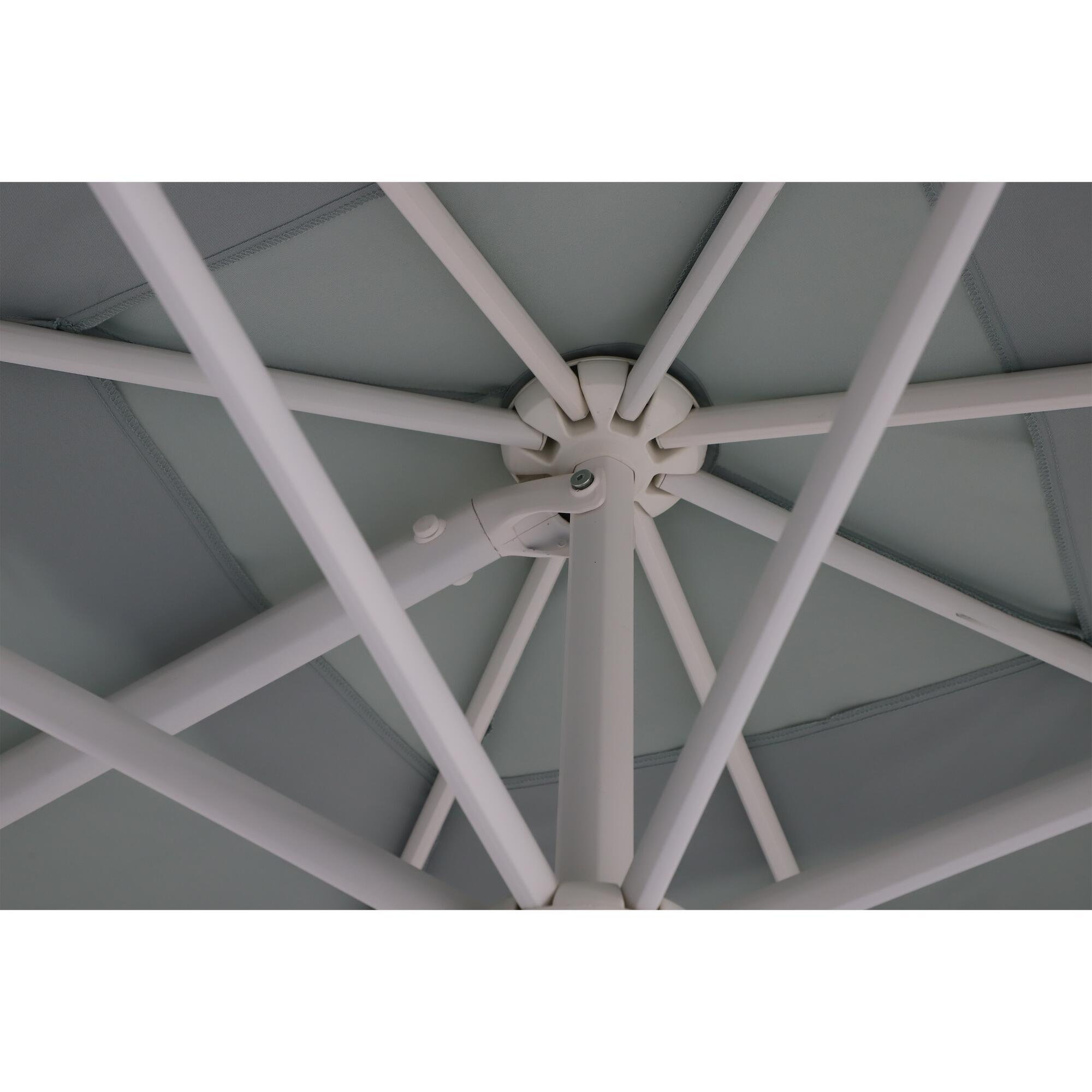 Guarda-sol NATERIAL aura 290x290cm branco/verde sage - 11