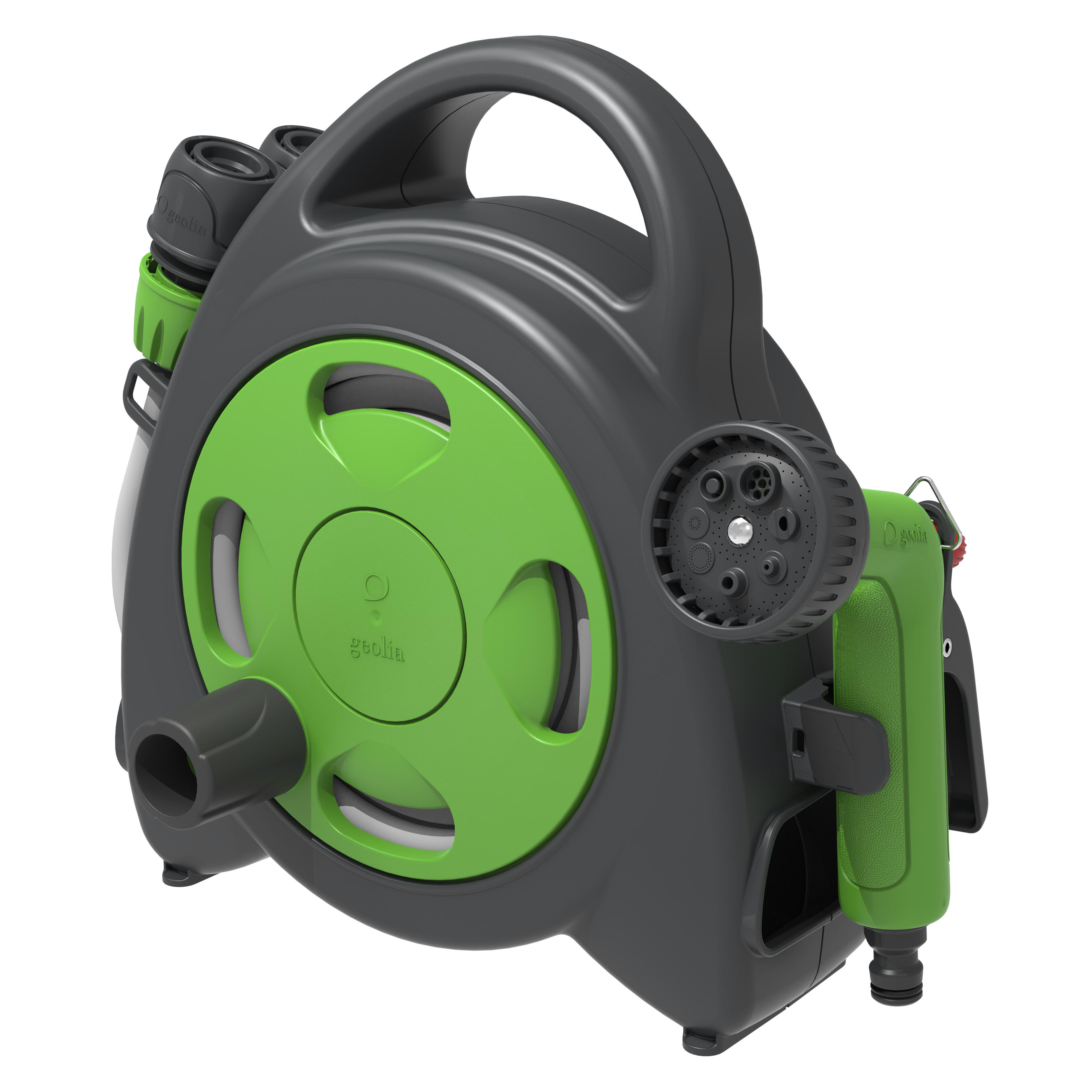 Porta manguera portátil equipada GEOLIA de 8.5m de 10mm de ø - 3